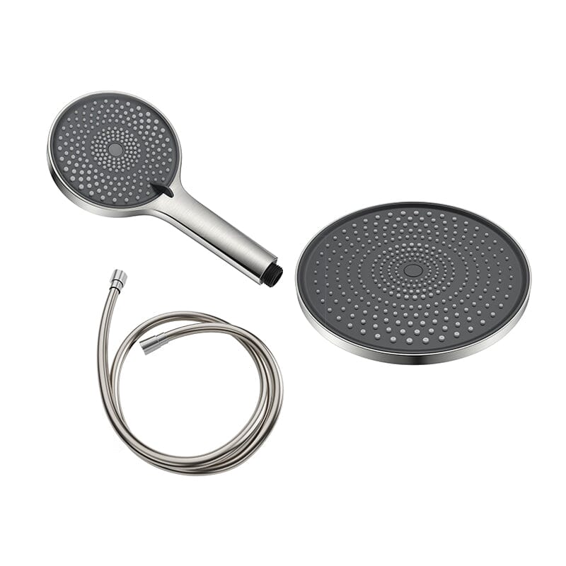 10" Round Shower Head & Hand Shower with Hose Replacement Accessories - Image 17