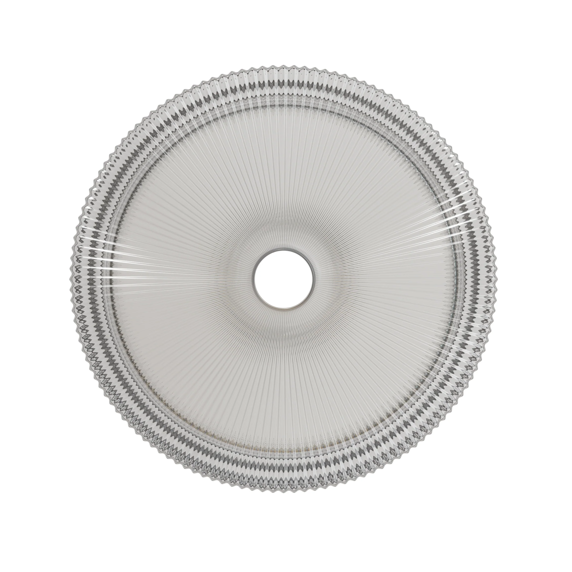 14" Round Transparent Crystal Glass Above-Counter Vessel Sink - Image 4