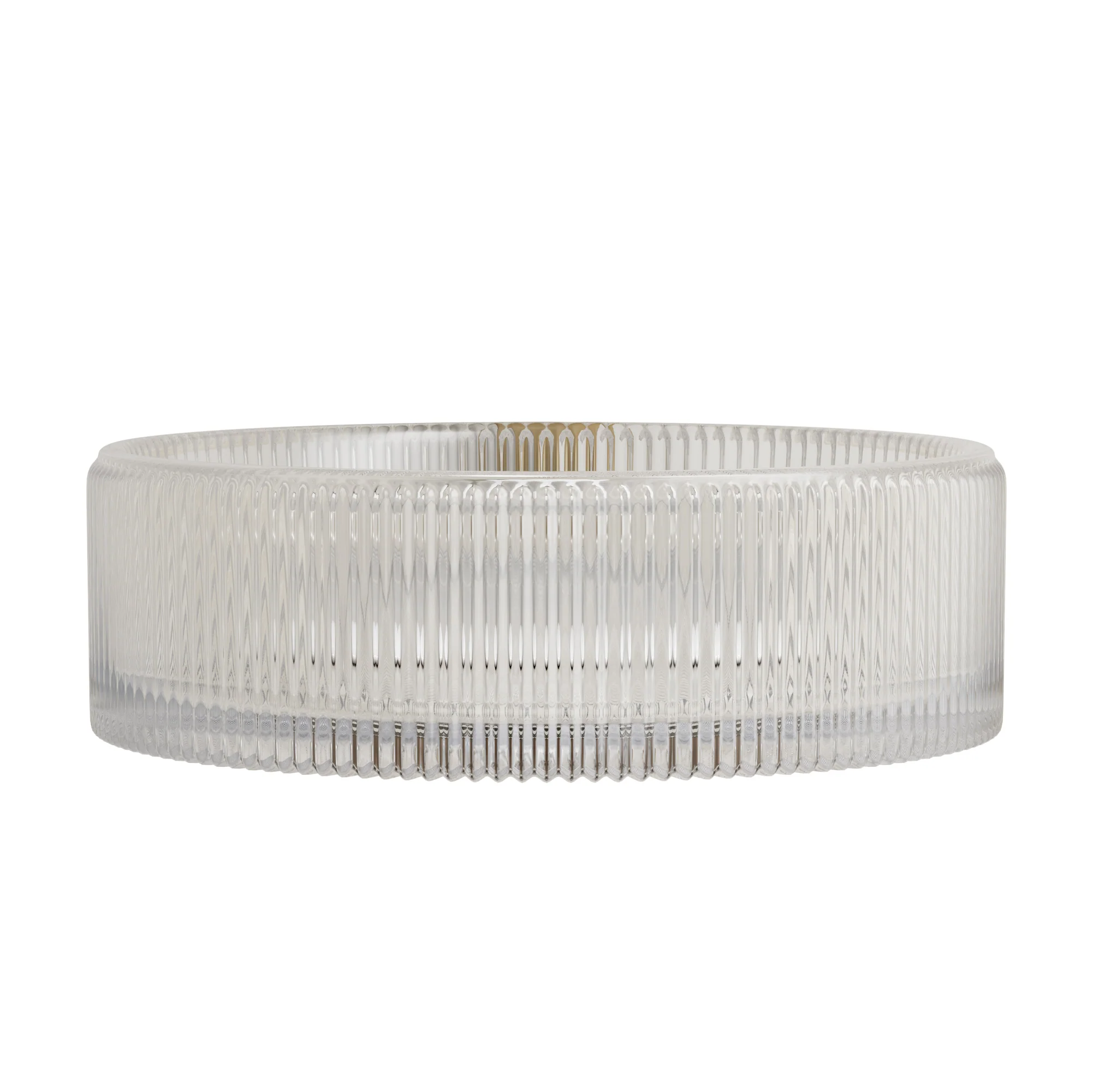 14" Round Transparent Crystal Glass Above-Counter Vessel Sink - Image 5