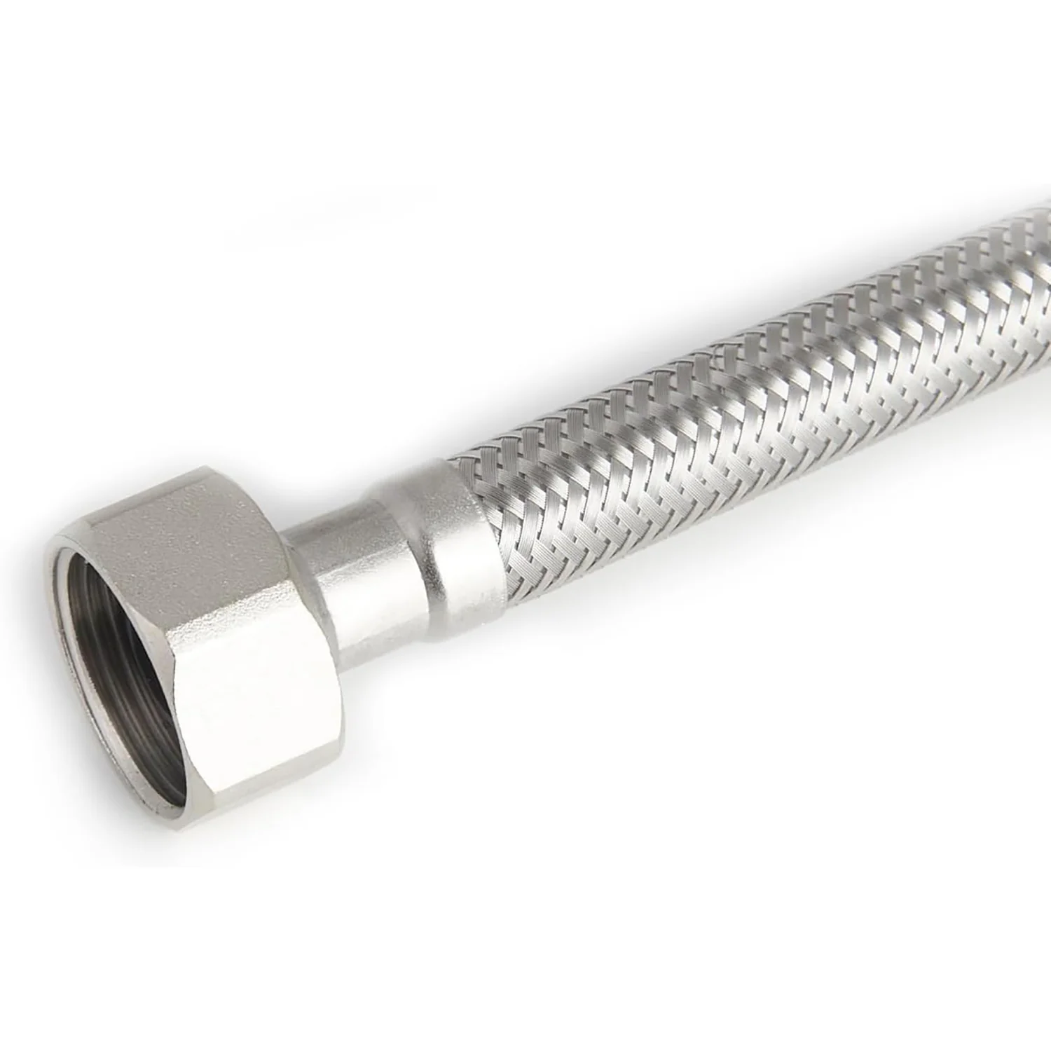 16" Stainless Steel Toilet Water Supply Line with 3/8" & 7/8" Brass Nut Connectors - Image 8
