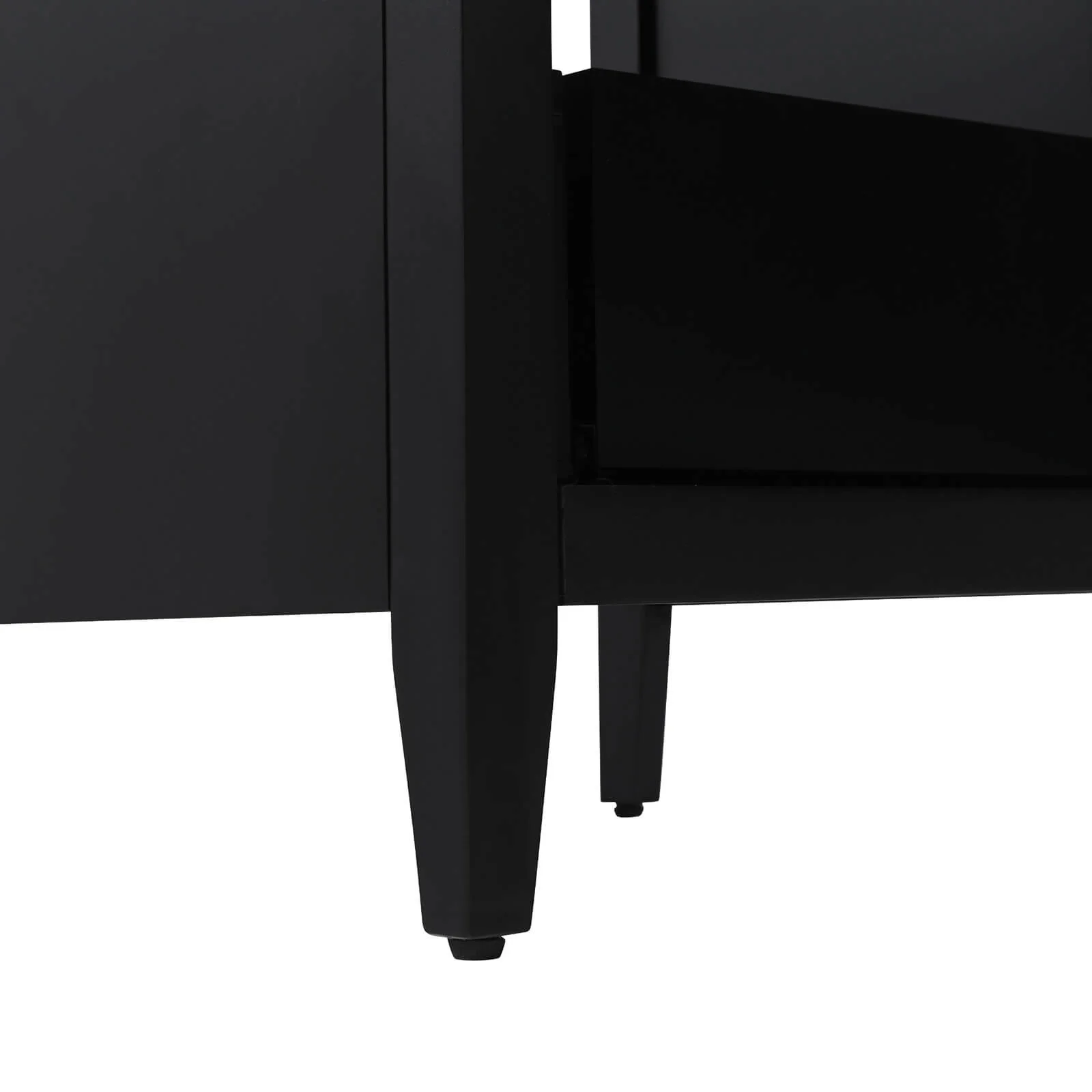 20" Black Minimalist Bathroom Vanity with Storage - Image 17