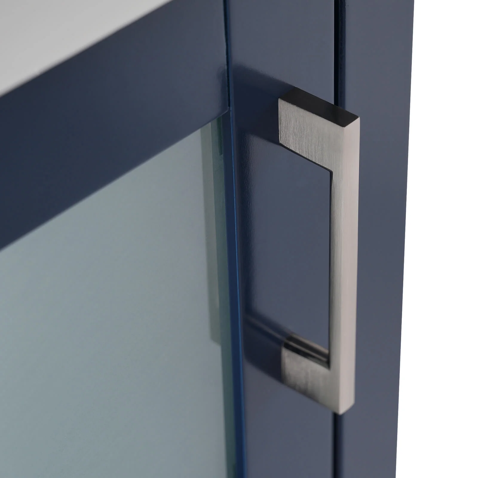 20" Blue Vanity with Frosted Glass Door - Image 19