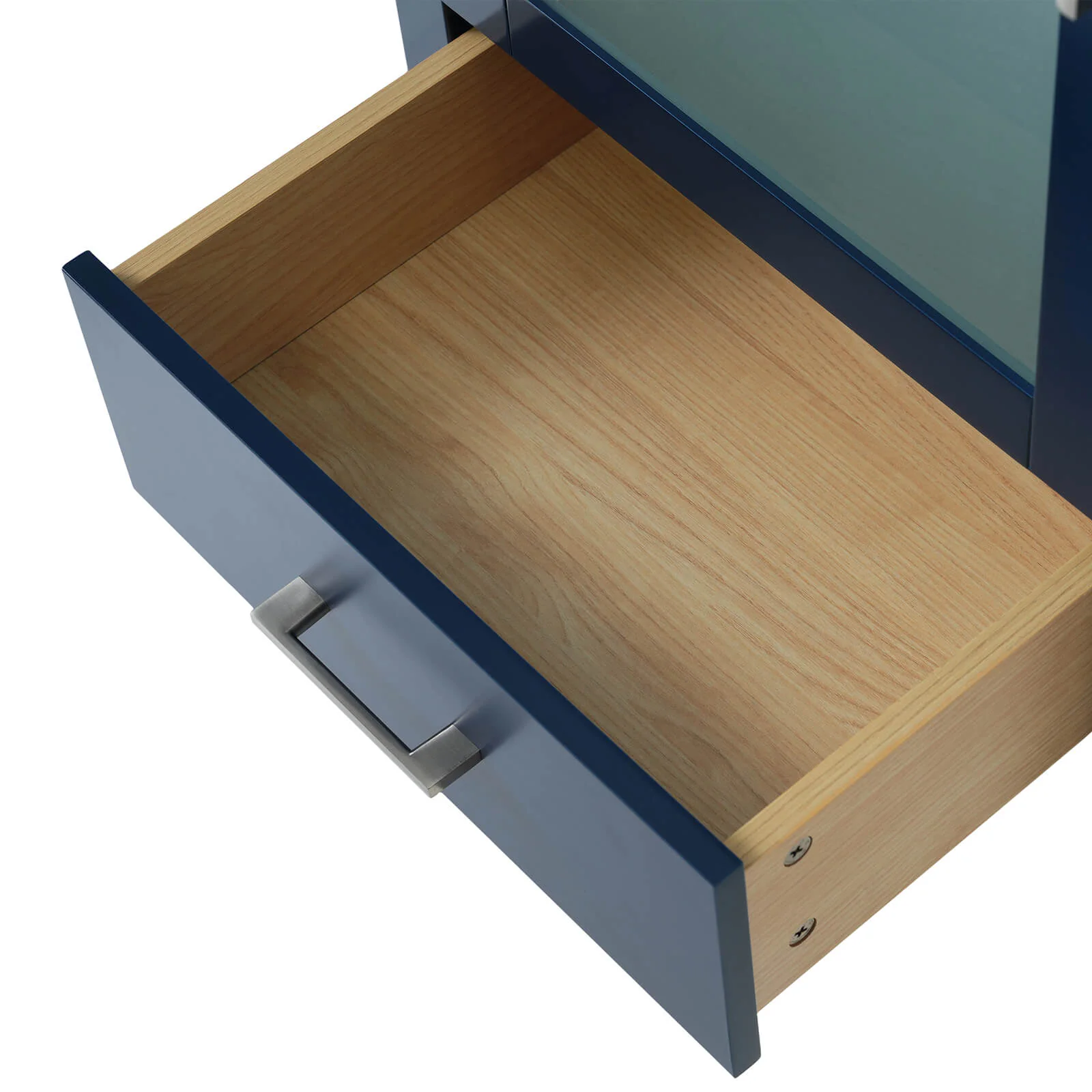 20" Blue Vanity with Frosted Glass Door - Image 20