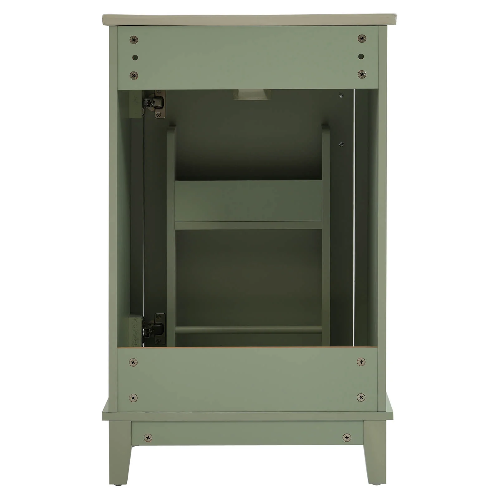 20" Sage Green Single-Door Bathroom Vanity - Image 12