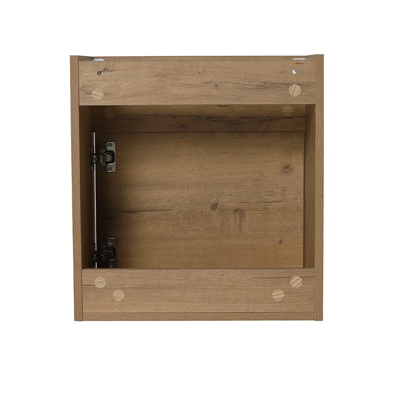 18'' Wall-Mounted Small Bathroom Vanity with White Resin Sink, Soft-Close Cabinet Door - Image 8