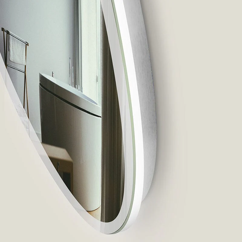 Acrylic LED Round Anti-fog Make Up Mirror For Bathroom or Bedroom - Image 9