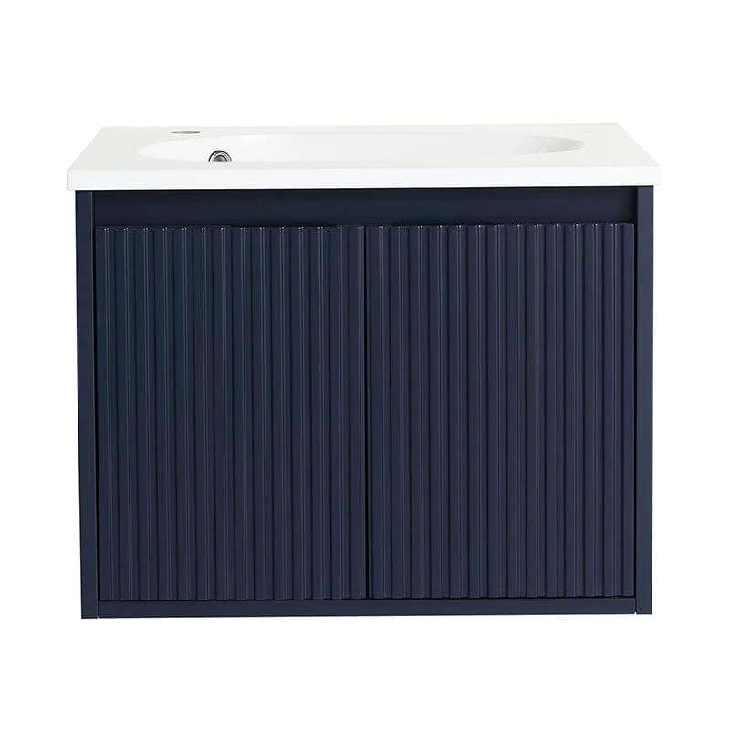 24" Floating Small Bathroom Vanity with Drop-Shaped Resin Sink - Image 13