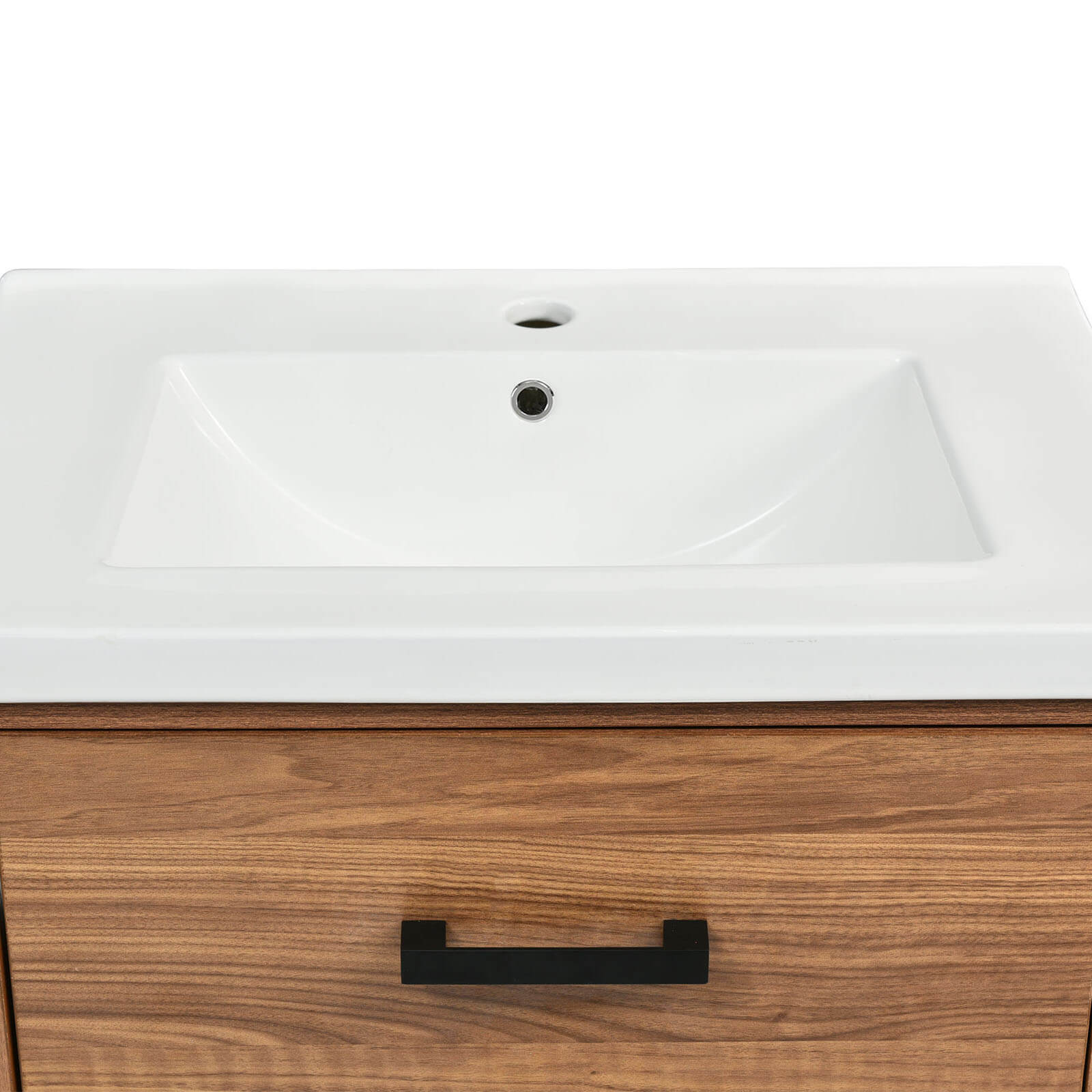 24" Natural Wood Bathroom Vanity with 3 Drawers - Image 13