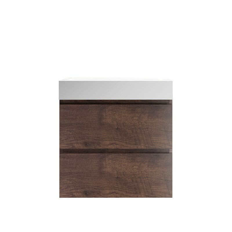 24" Bathroom Vanity with Sink Wall-Mounted Floating One-Piece Sink Cabinet - Image 25