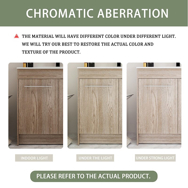 24-inch Freestanding Soft-Close Bathroom Vanity Cabinet with Sink - Image 7