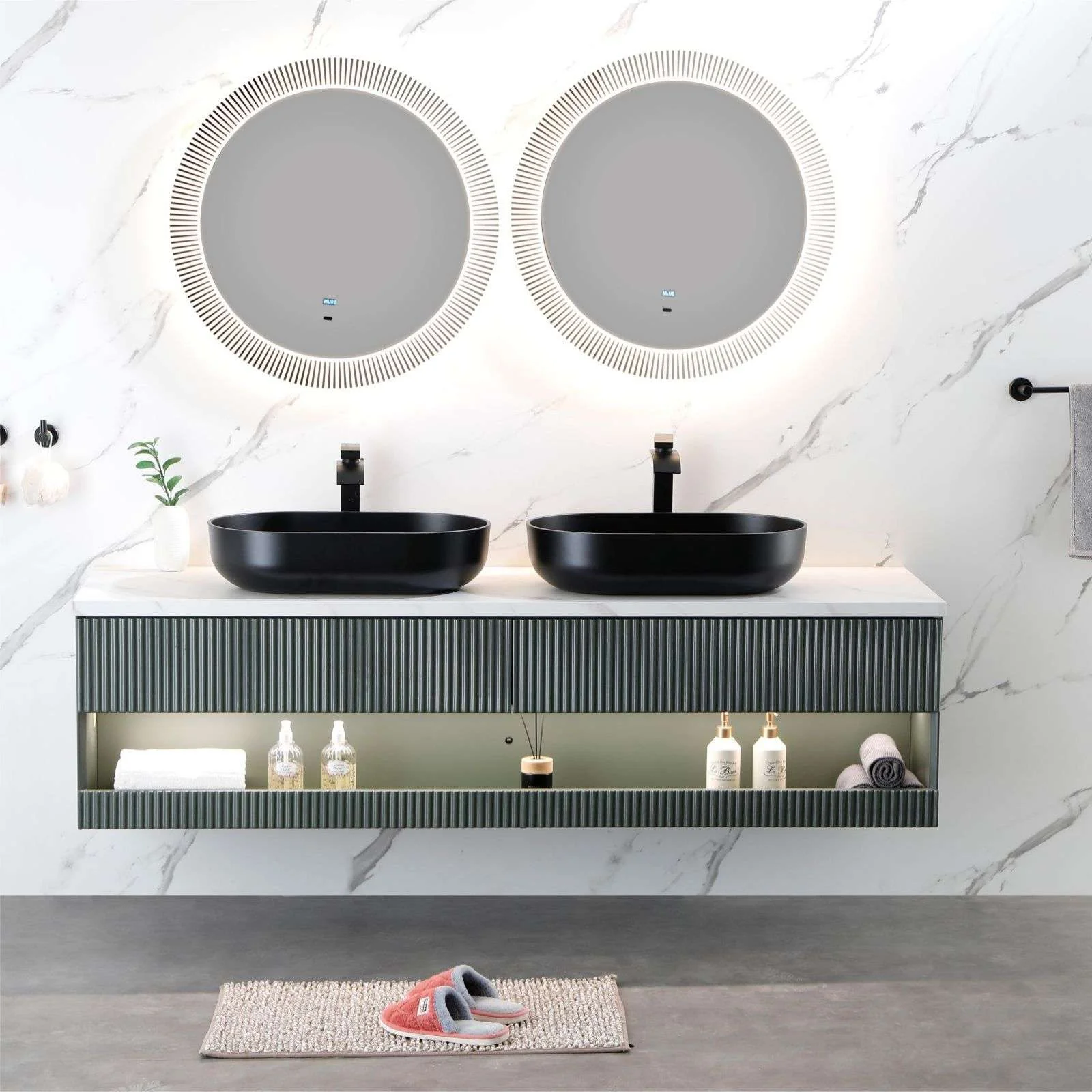 24"x14"x5.5" Modern Oval Above Bathroom Vessel Sink for Lavatory Vanity Cabinet - Image 4