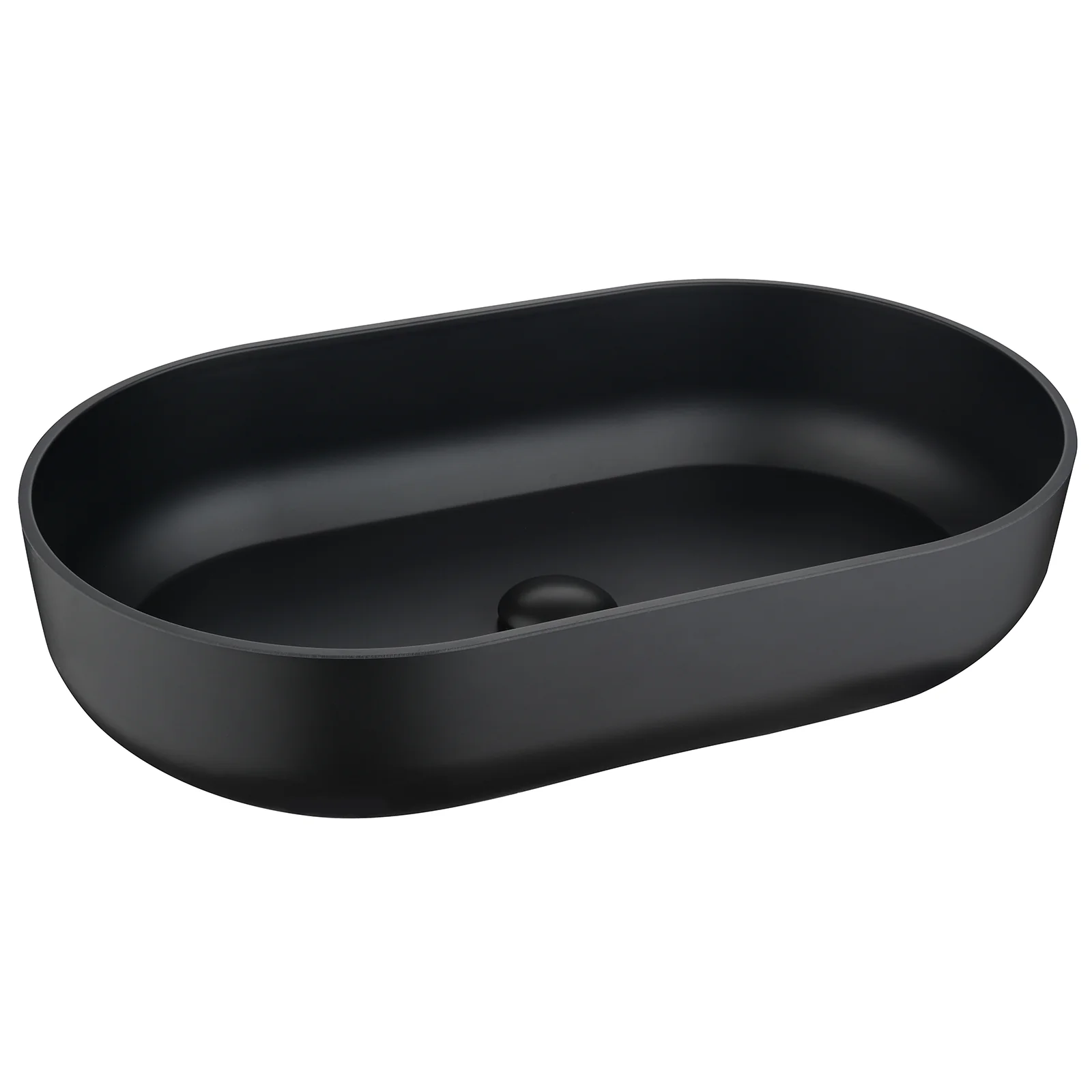 24"x14"x5.5" Modern Oval Above Bathroom Vessel Sink for Lavatory Vanity Cabinet - Image 5