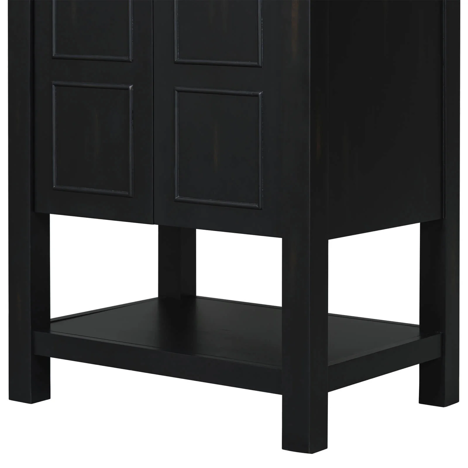 24" Traditional Freestanding Bathroom Vanity with Open Shelves - Image 12