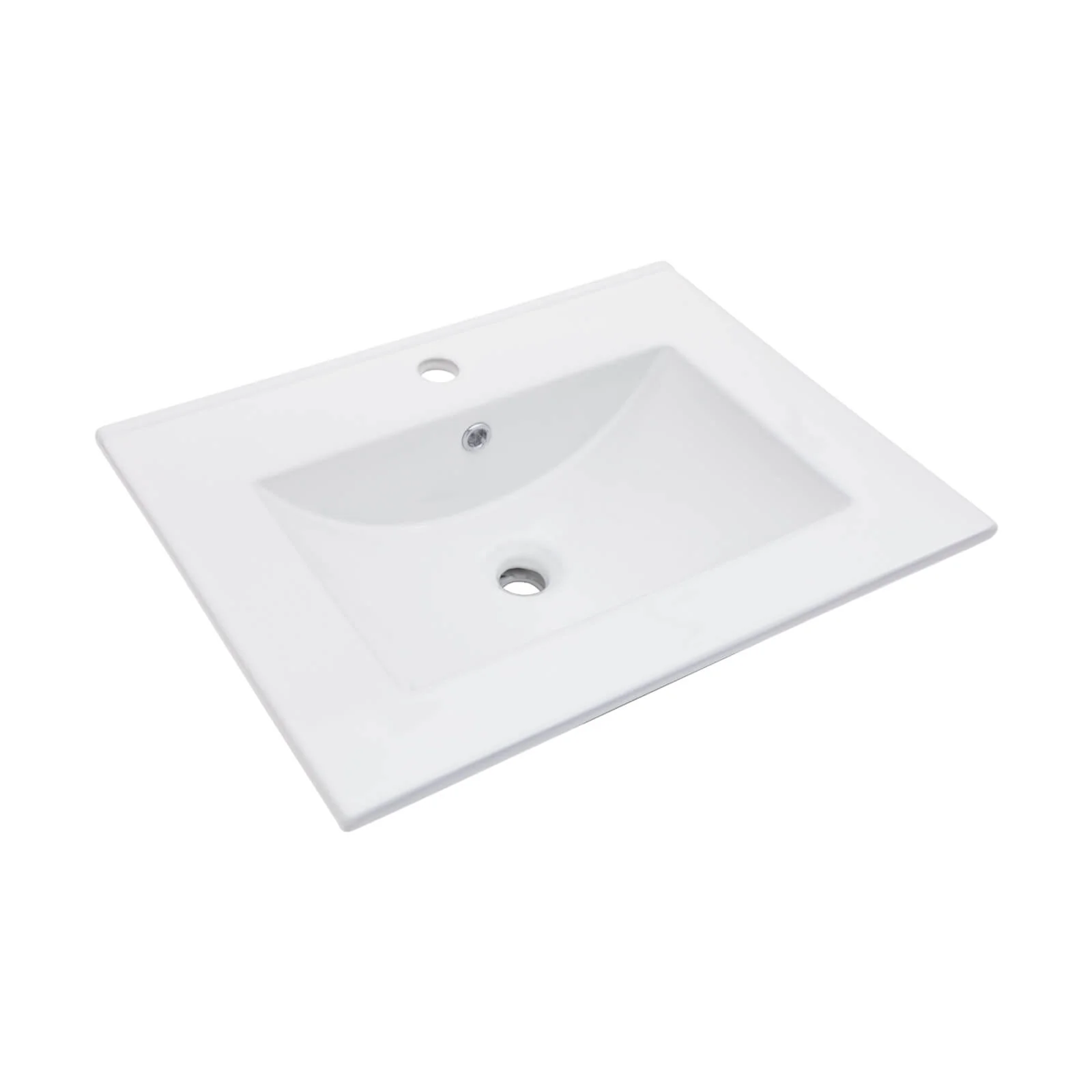 24" x 18" Single Hole Integrated Bathroom Sink - Image 9