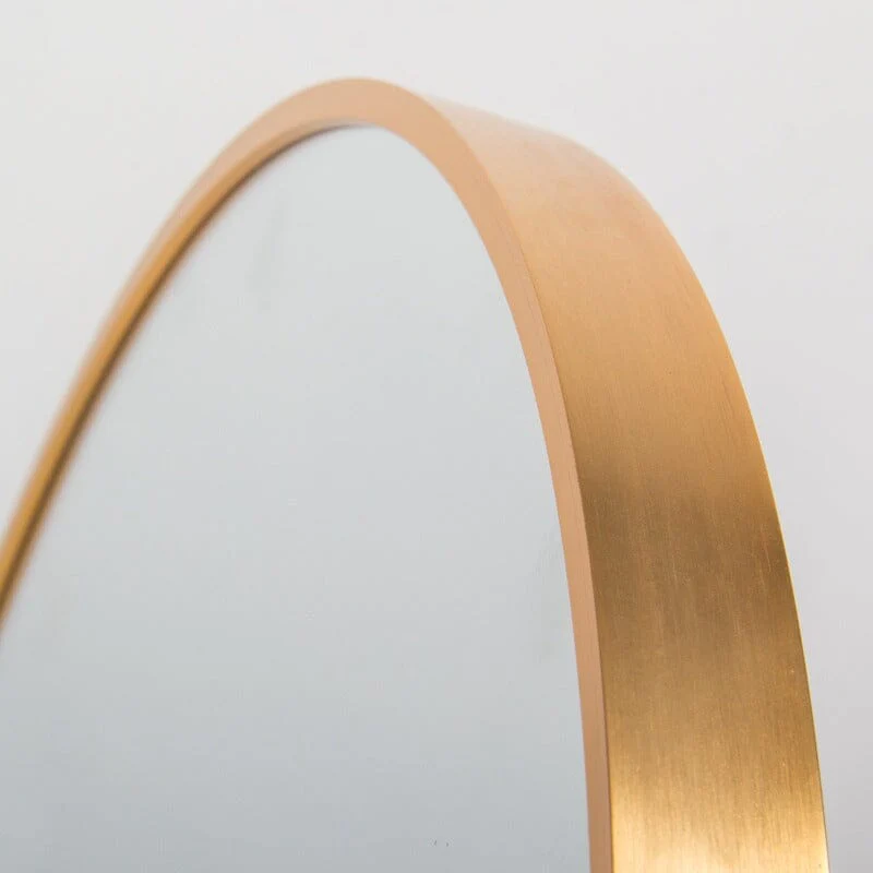 24" Round Gold Border Wall Mirror for Make Up Vanity - Image 7