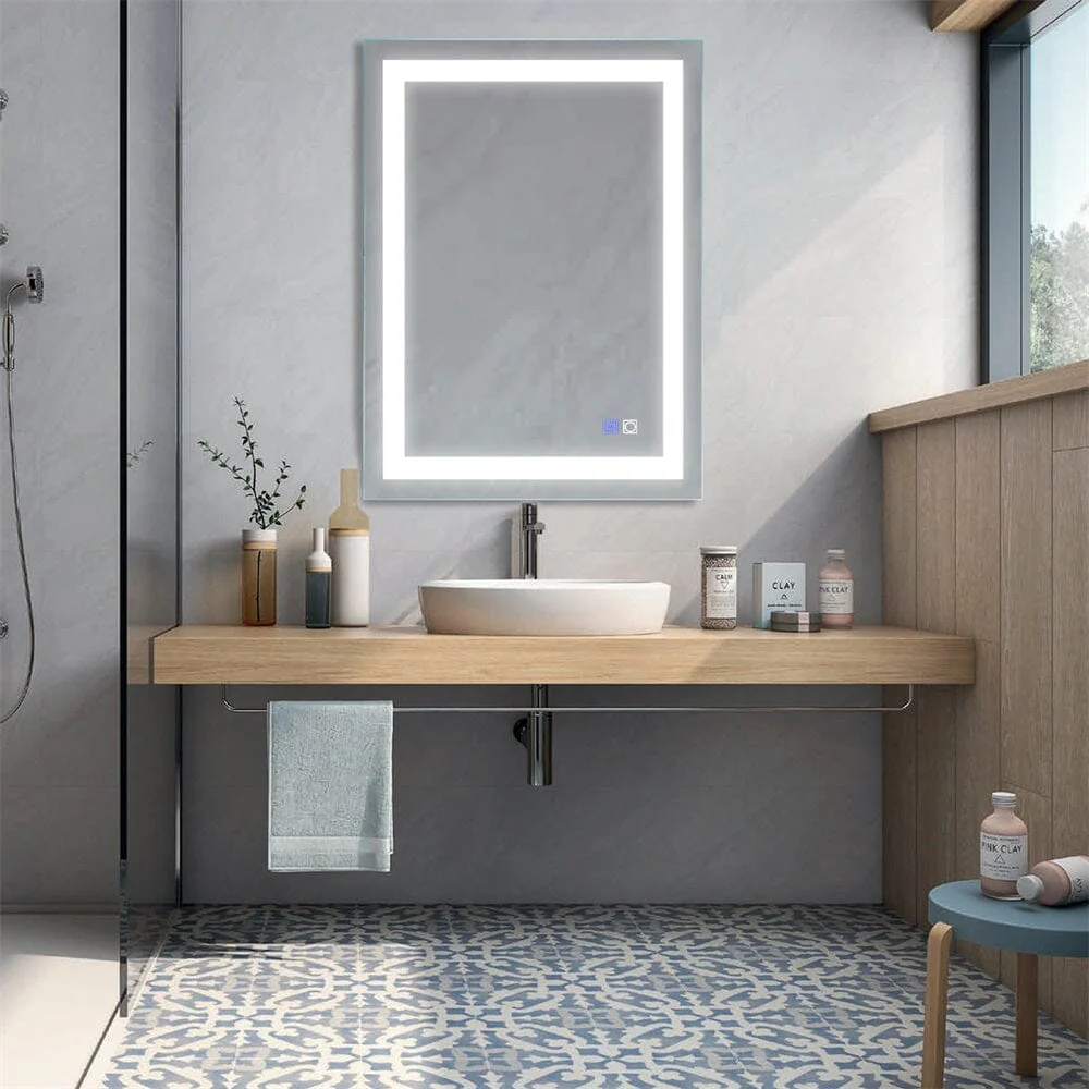 28 X 36 Inch LED Bathroom Mirror Makeup Wall Mirror Wall Mounted - Image 2
