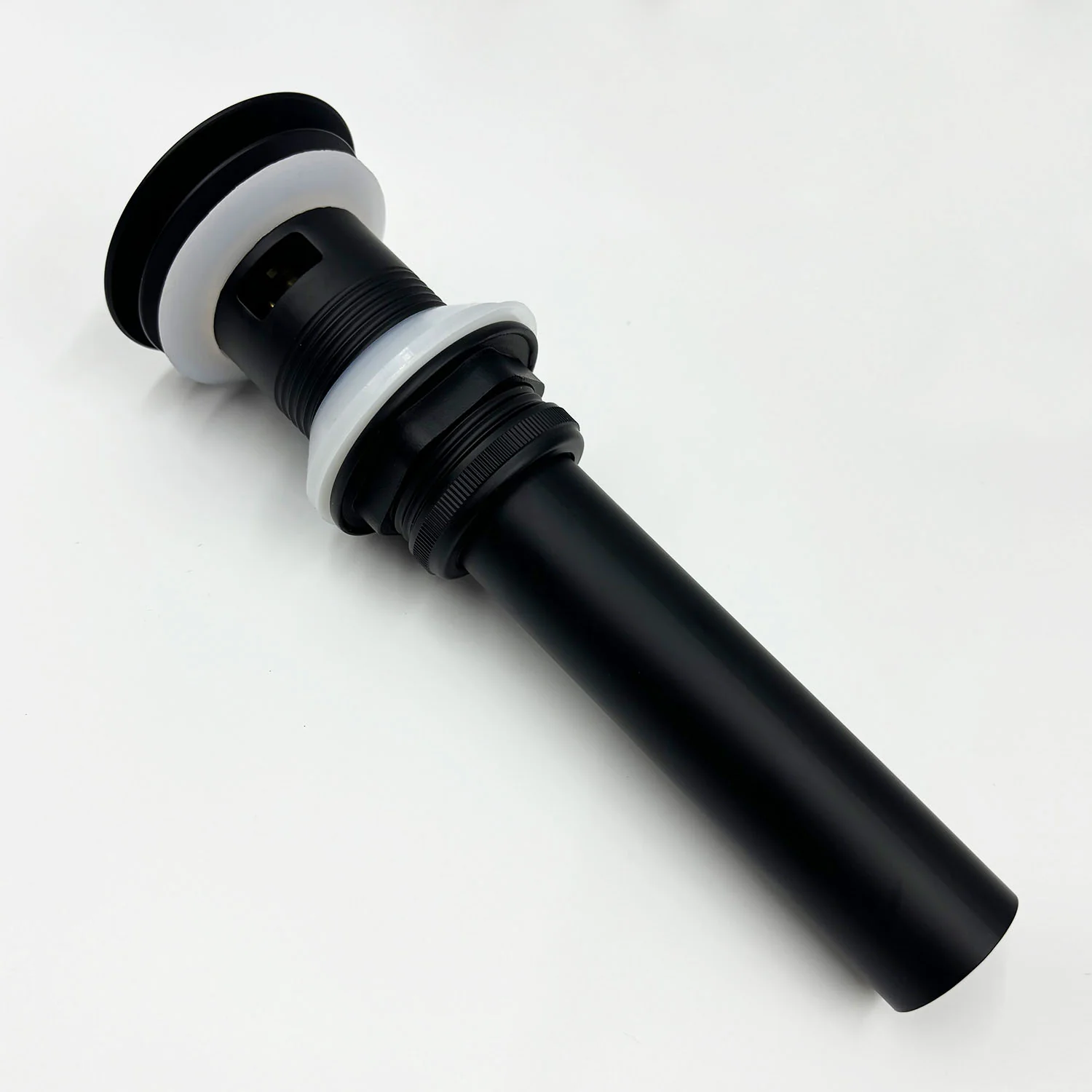 2PCS Matte Black Bathroom Sink Pop Up Drain with Overflow - Image 2