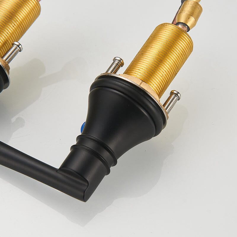 3 Hole 8" Widespread Dual-Handle Bathroom Sink Faucet Solid Brass - Image 5