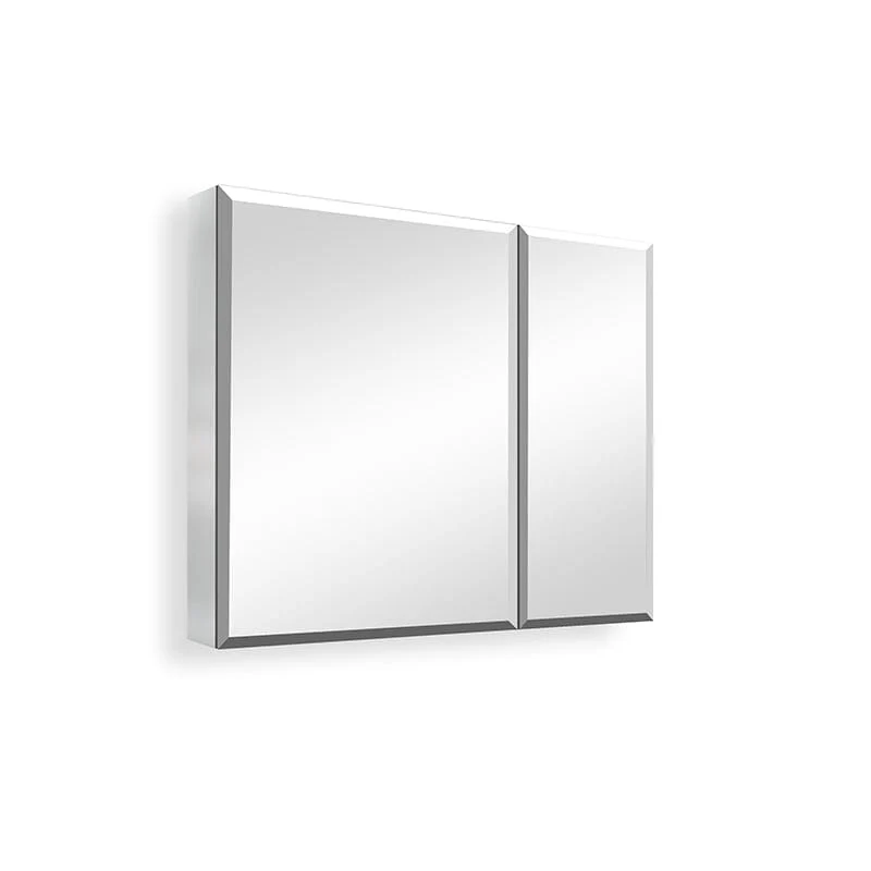 30 x 26 Inch Medicine Cabinet with Mirror Aluminum Large Storage Space - Image 10