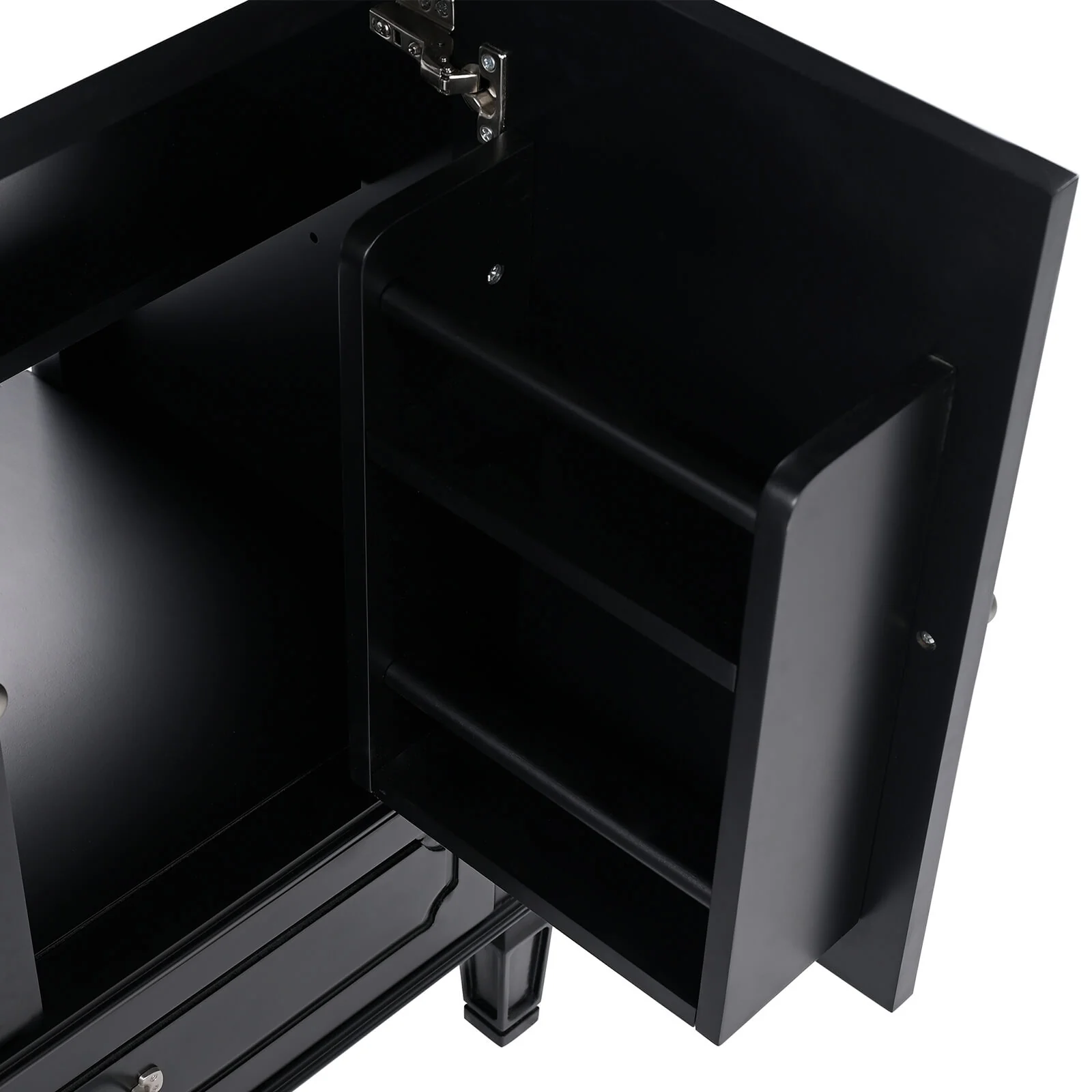 30" Black Vintage Freestanding Bathroom Vanity - Image 7