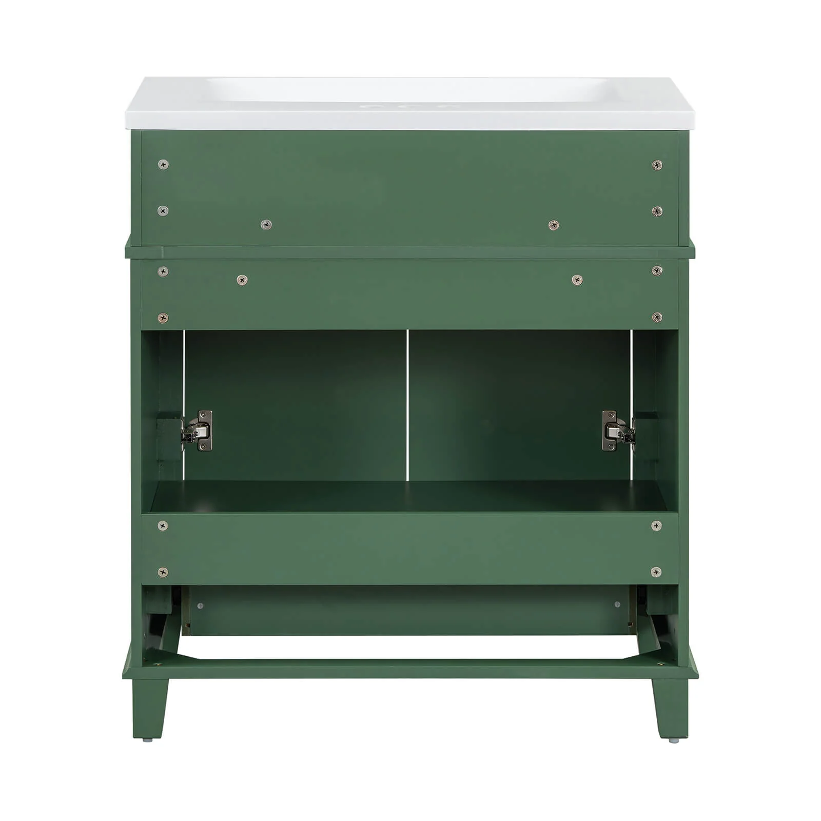 30" Green Single Sink Bathroom Vanity with Bottom Drawer - Image 10