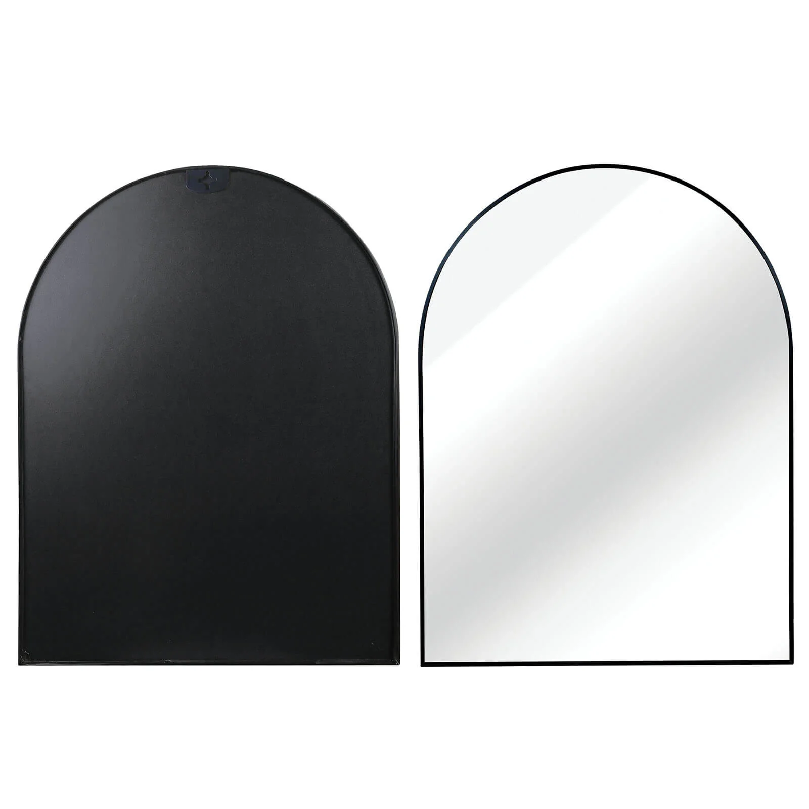30" x 40" Arched Mirror with Black Metal Frame - Image 5