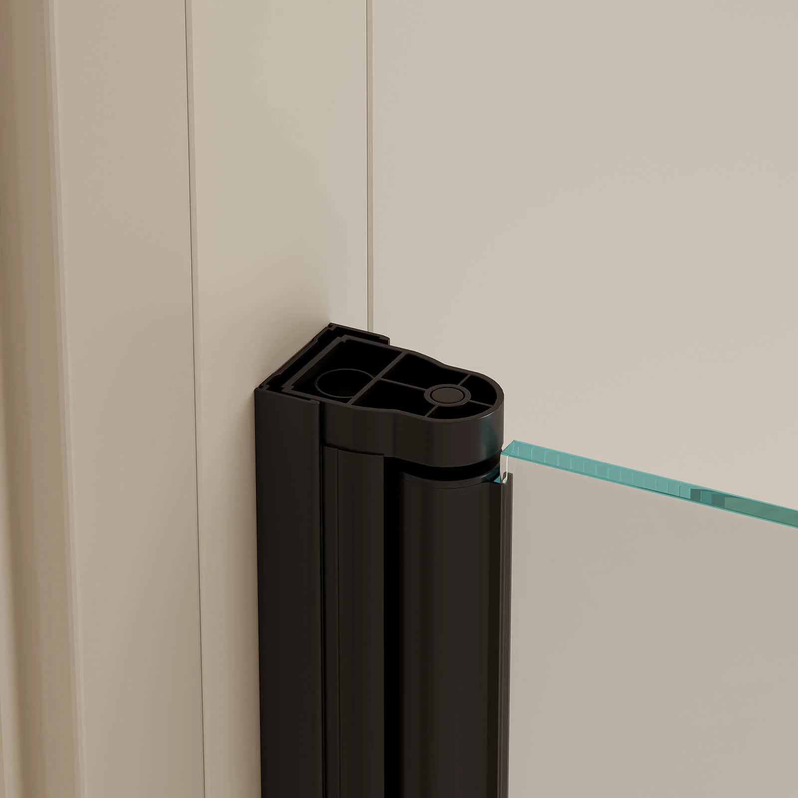 30" x 58" Matte Black Bathtub Pivot Shower Door - Image 6