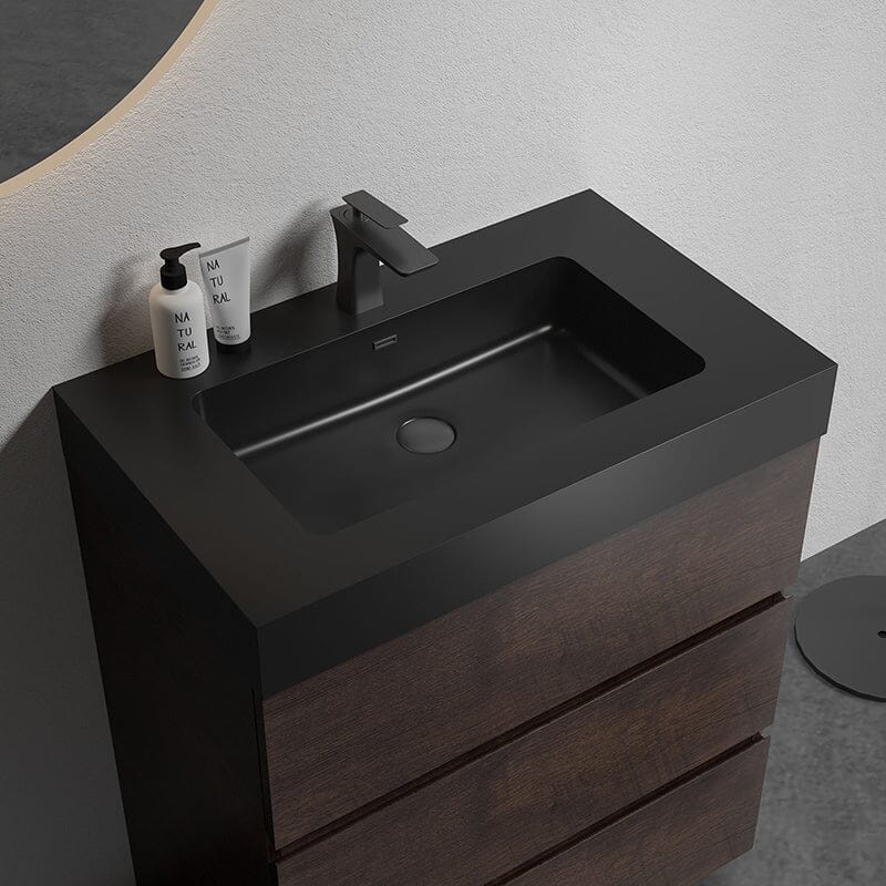 30" Bathroom Vanity with Sink Floor-Mounted One-Piece Sink Cabinet - Image 6
