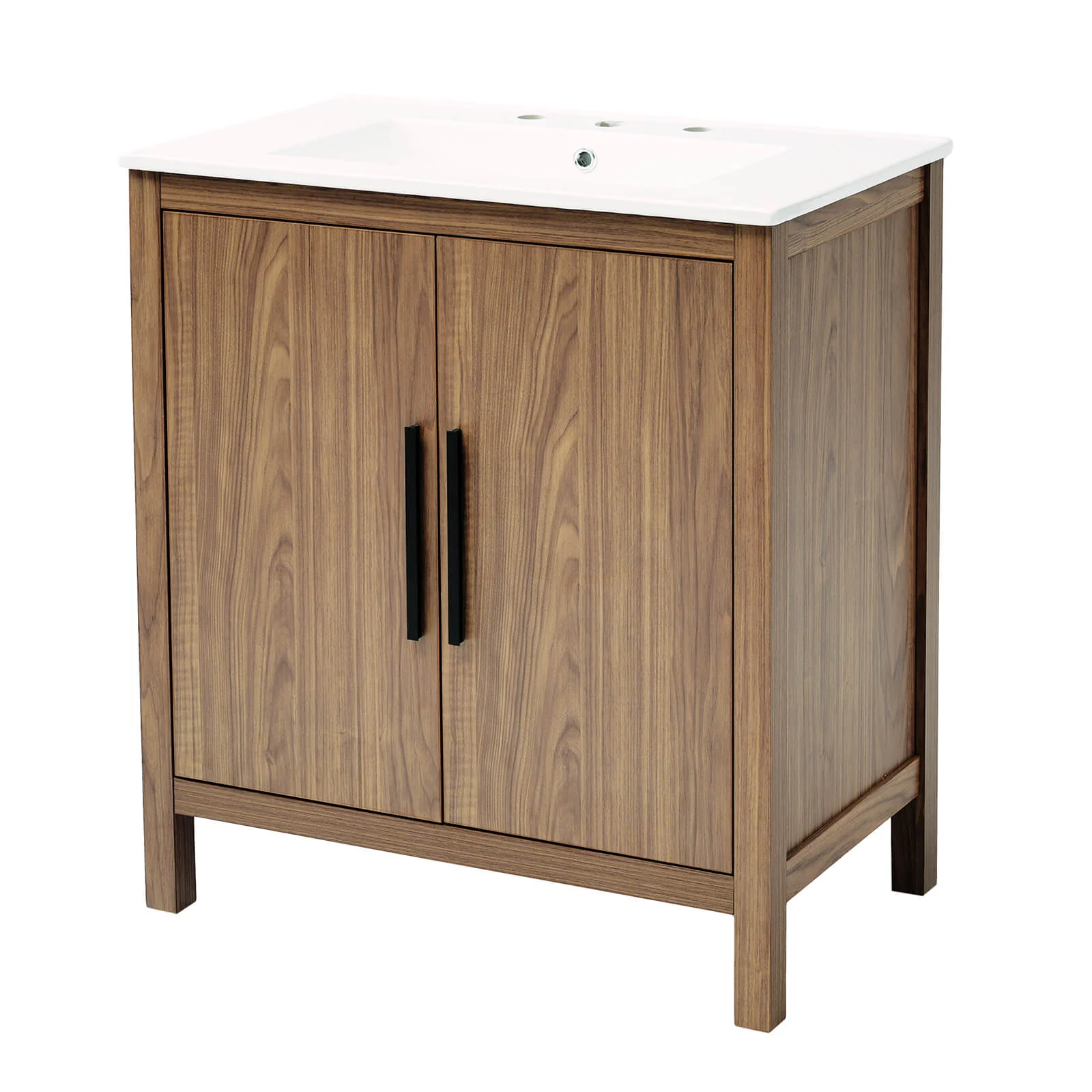 30" Floor Standing Wood Finish Bathroom Vanity - Image 15