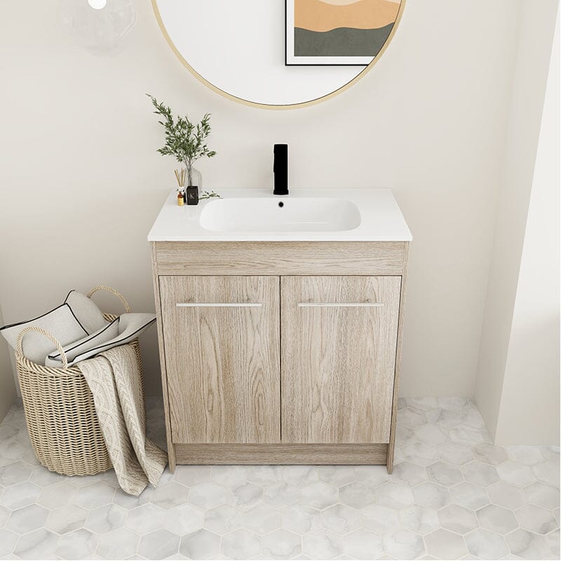 30-Inch Freestanding Bathroom Vanity with Sink and Soft-Close Doors - Image 2