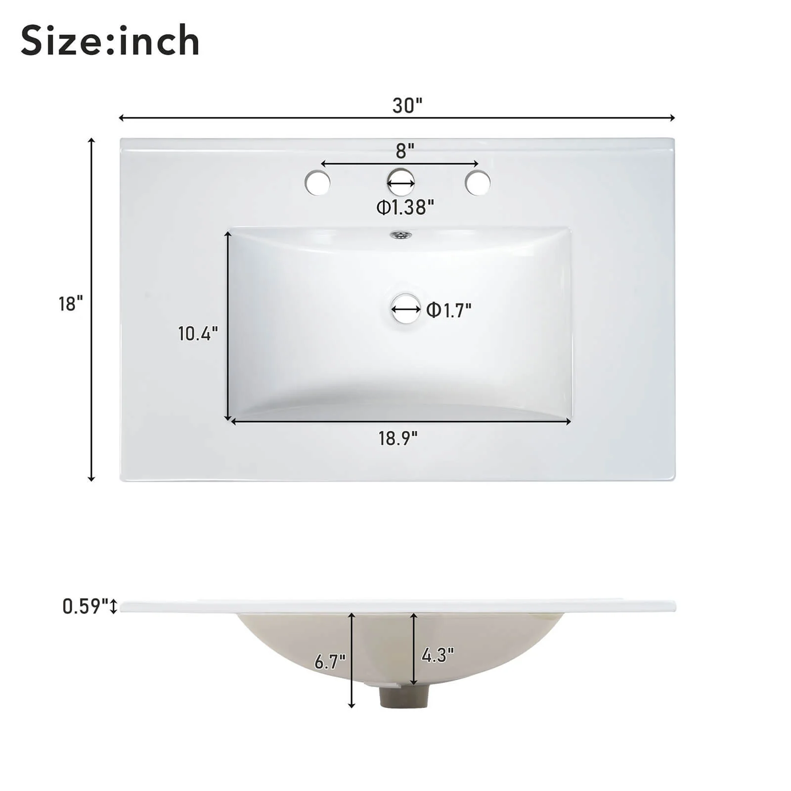 30" Green Bathroom Vanity with Frosted Glass Door - Image 11