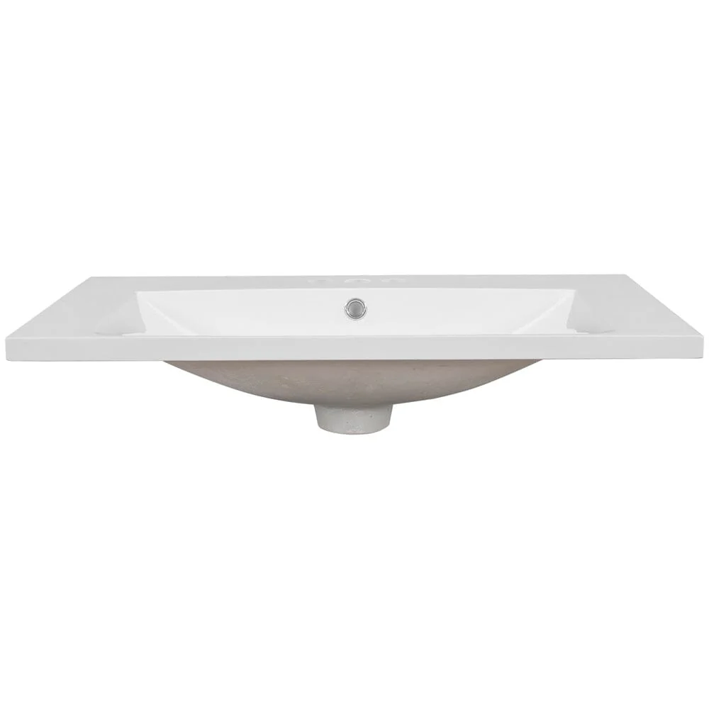 Giving Tree 30" Single Bathroom Vanity Top with White Basin, 3-Faucet Holes, Ceramic - Image 3