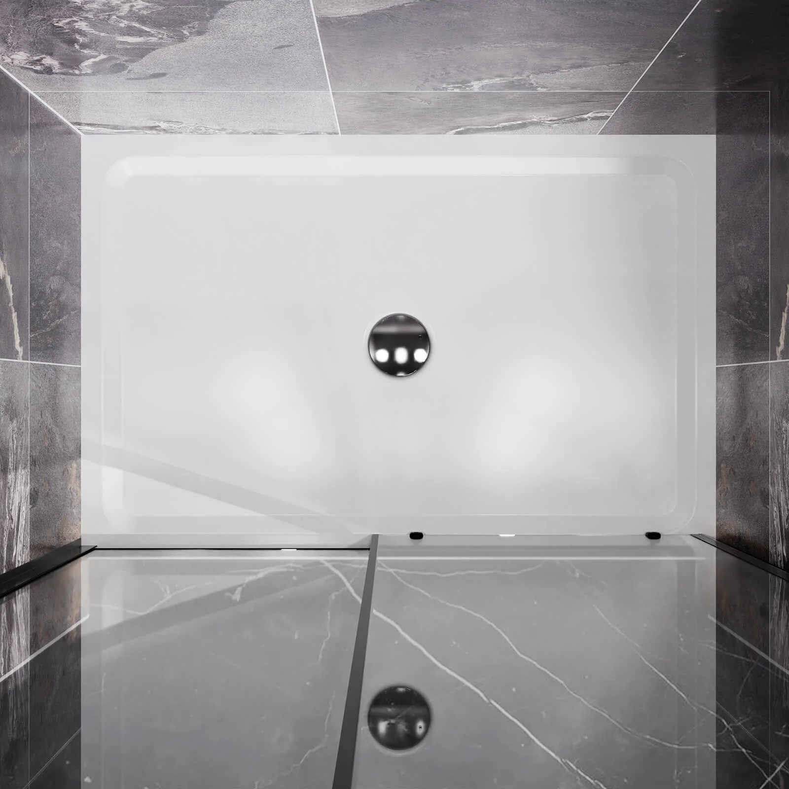 32" x 48" Center Drain Alcove Shower Pan - Image 3