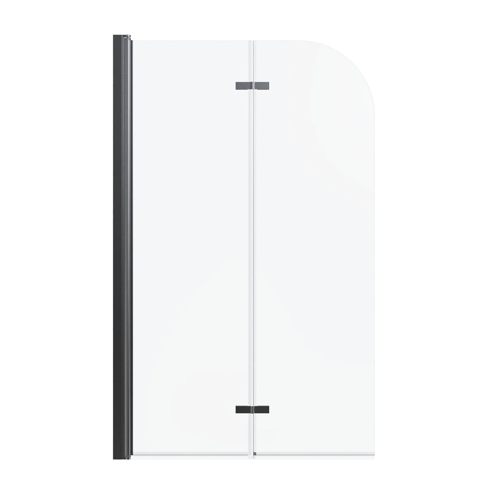 34" x 58" Matte Black Bi-Fold Tub Shower Door - Image 8