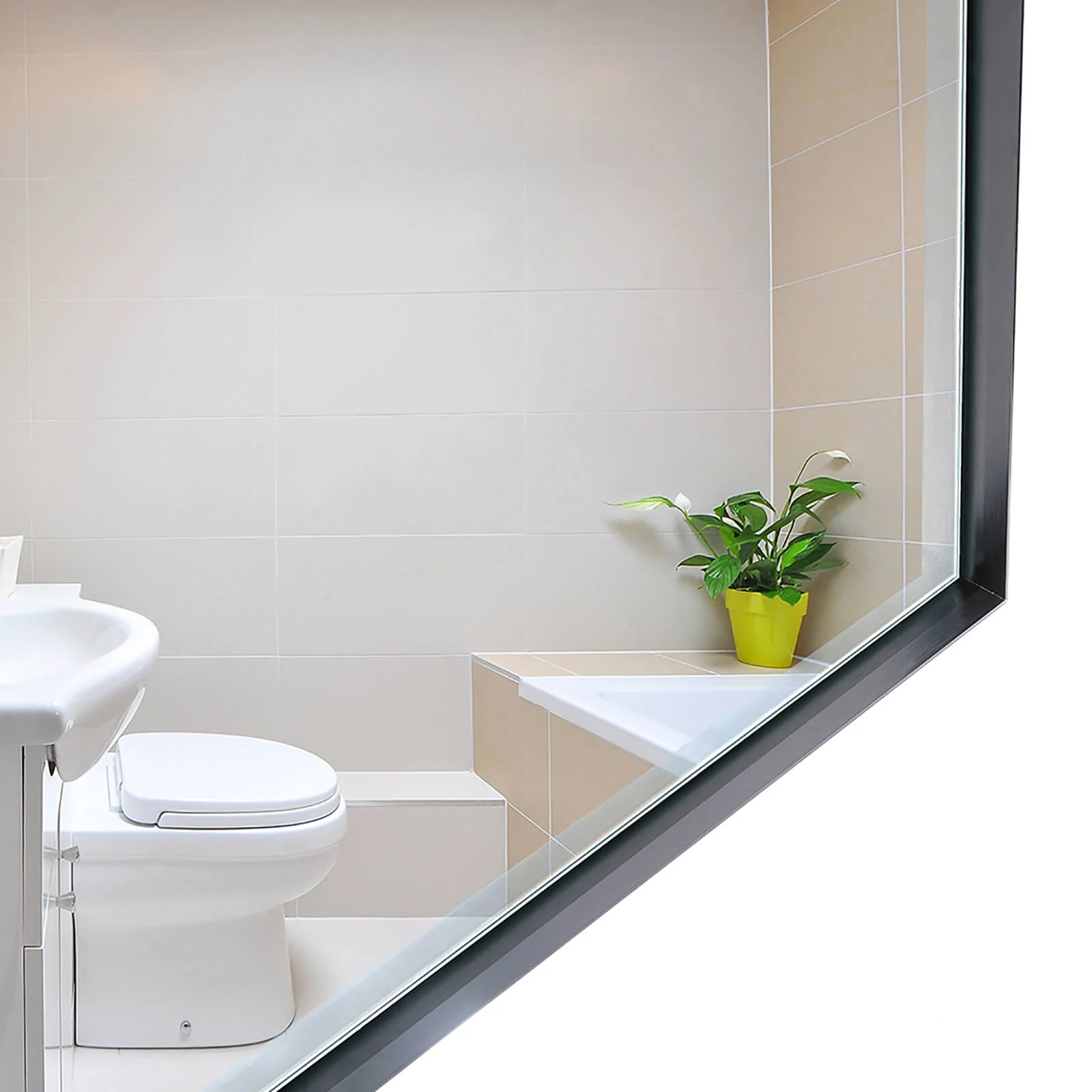 36" x 24" Aluminum Frame Bathroom Mirror with Beveled Edge - Image 11