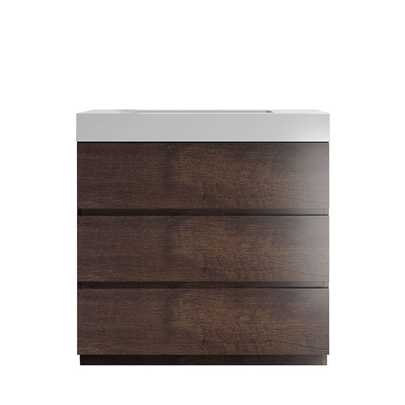 36'' Floor-Mounted Bathroom Vanity with Sink - Image 19