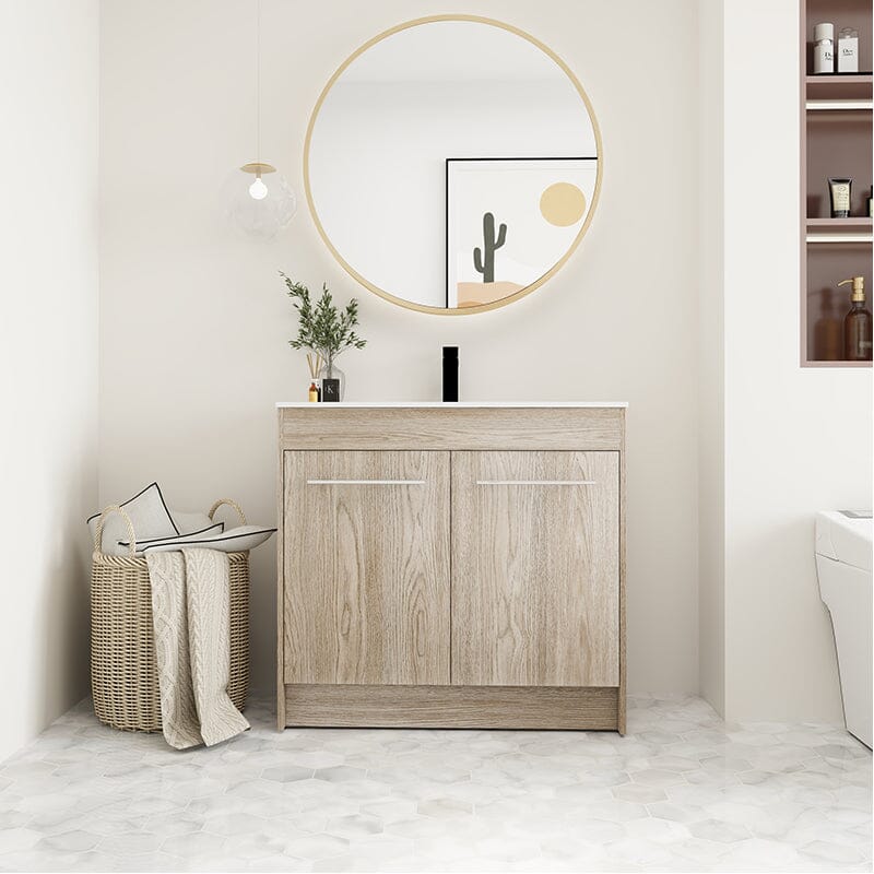 36-Inch Freestanding Bathroom Vanity with Sink and Soft-Close Doors - Image 3