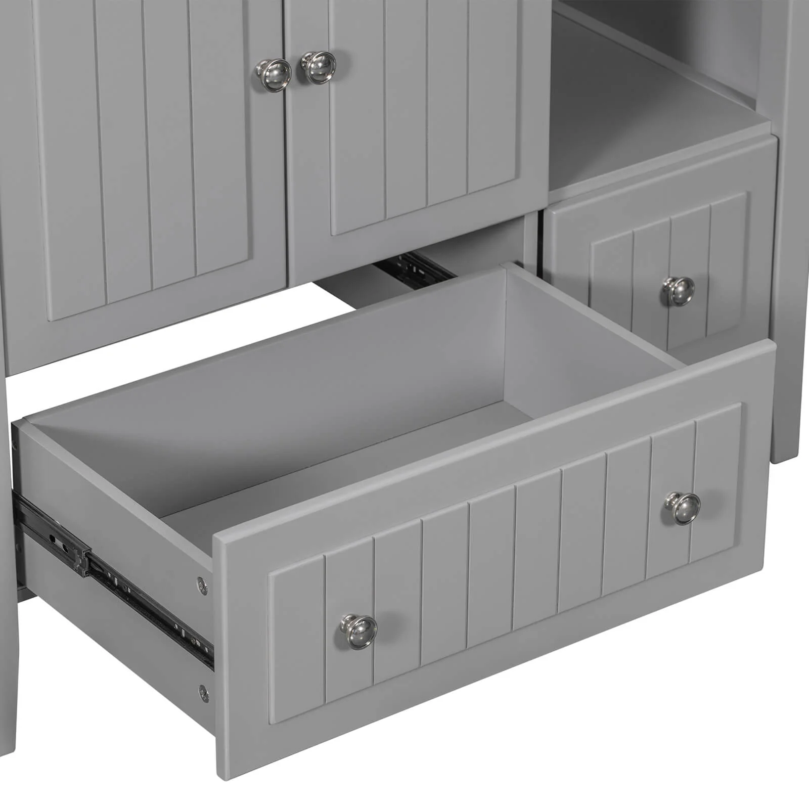 36" Gray Bathroom Vanity with Ceramic Sink - Image 18