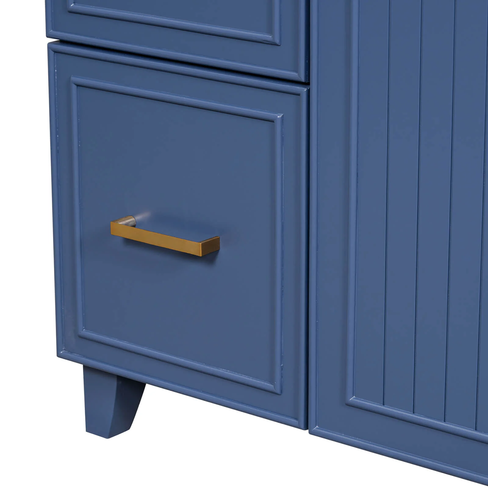36" Navy Blue Bathroom Vanity with Adjustable Shelves - Image 21