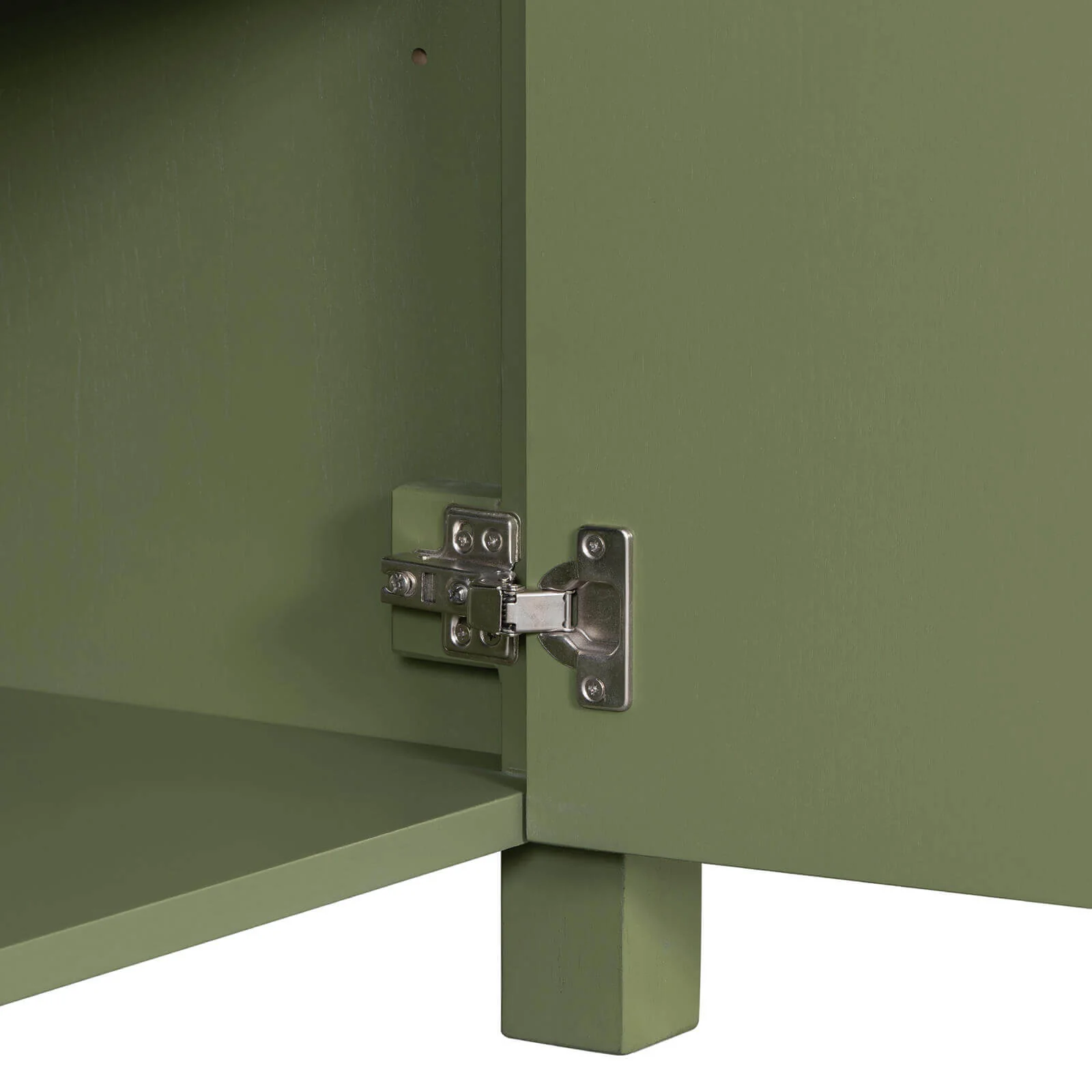 36" Olive Green Bathroom Vanity with Grid-Patterned Doors - Image 17