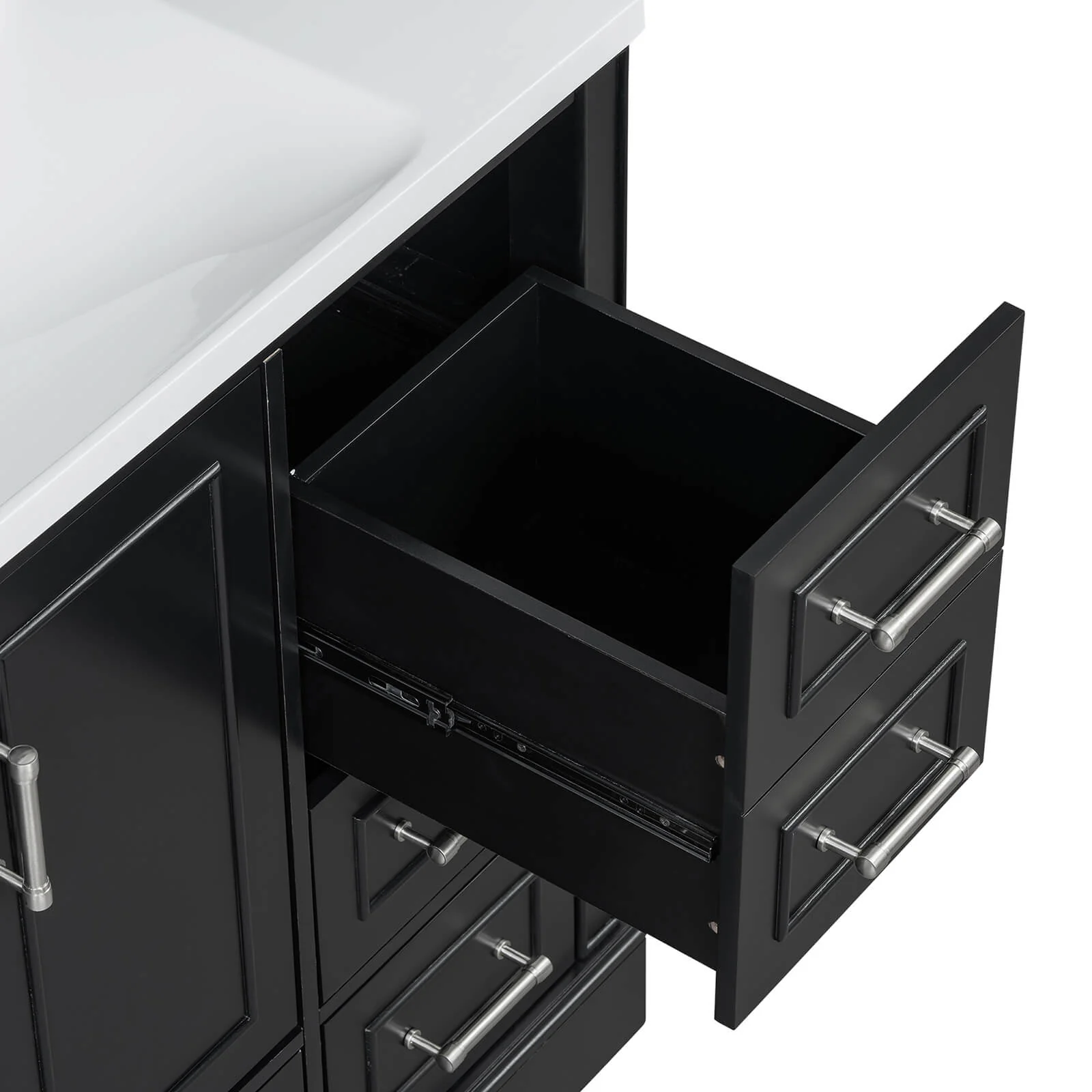 36" Traditional Black Bathroom Vanity with Ceramic Sink - Image 19
