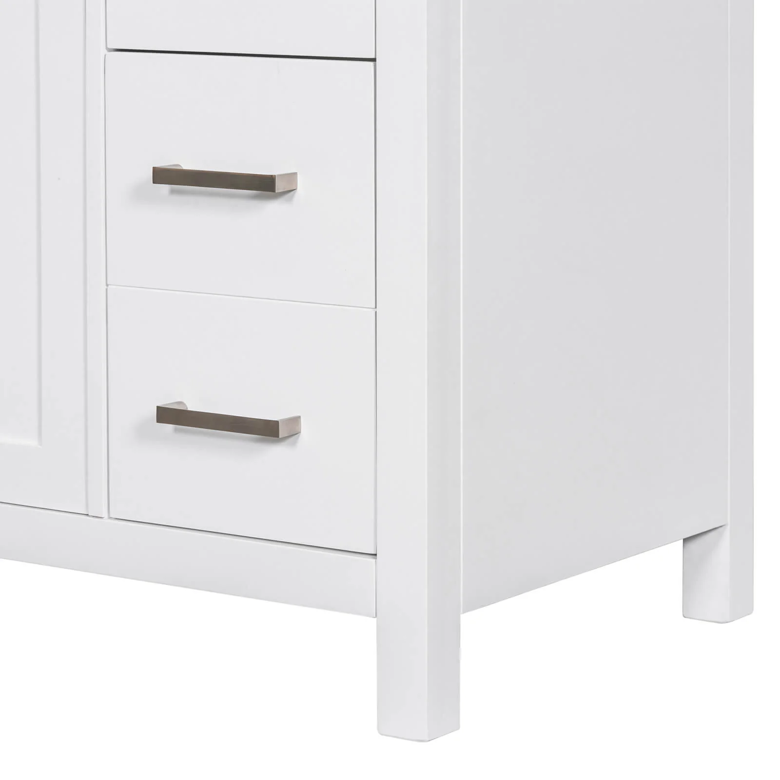 36" White Bathroom Vanity with 6 Drawers (Cabinet Only) - Image 3