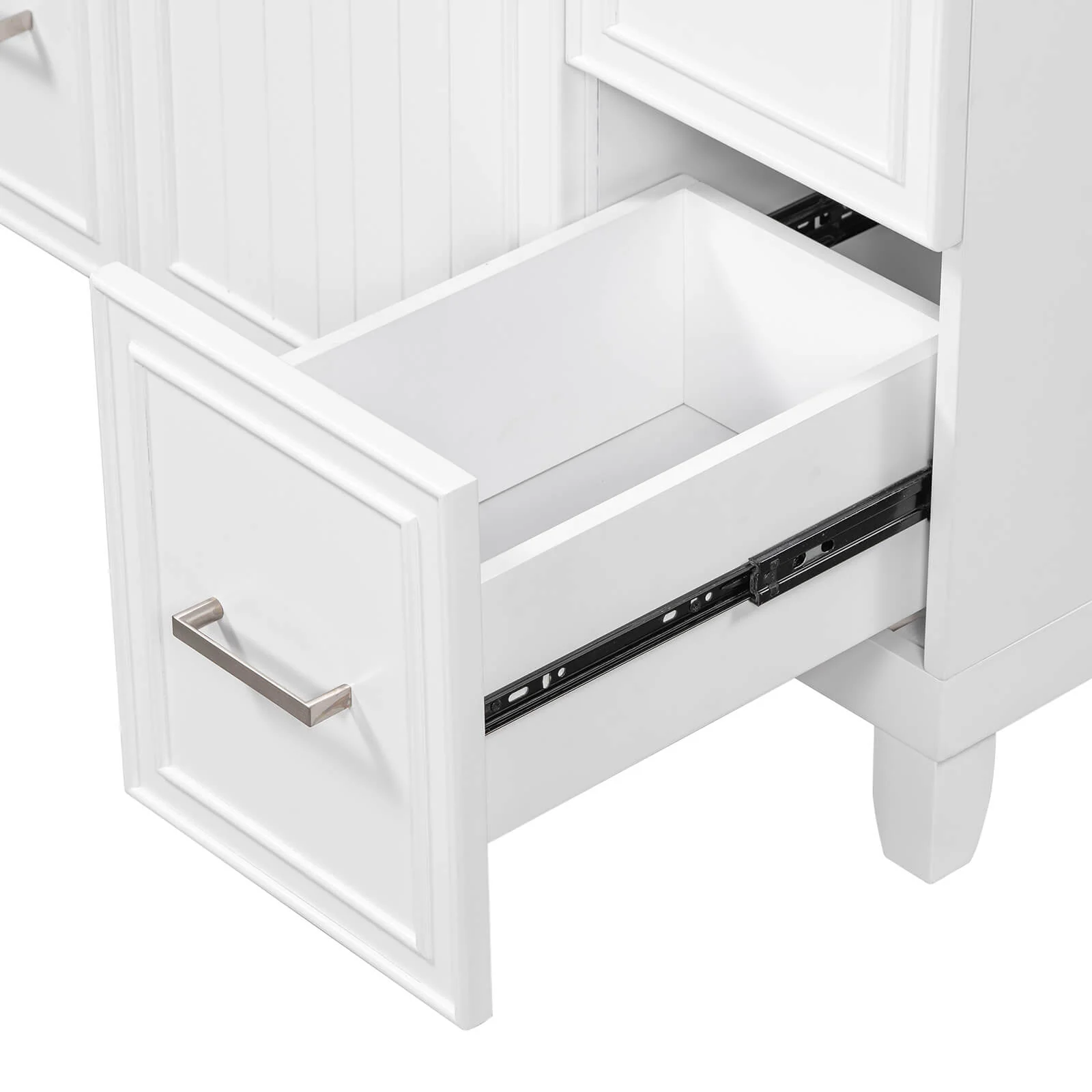 36" White Bathroom Vanity with Integrated Resin Sink - Image 18