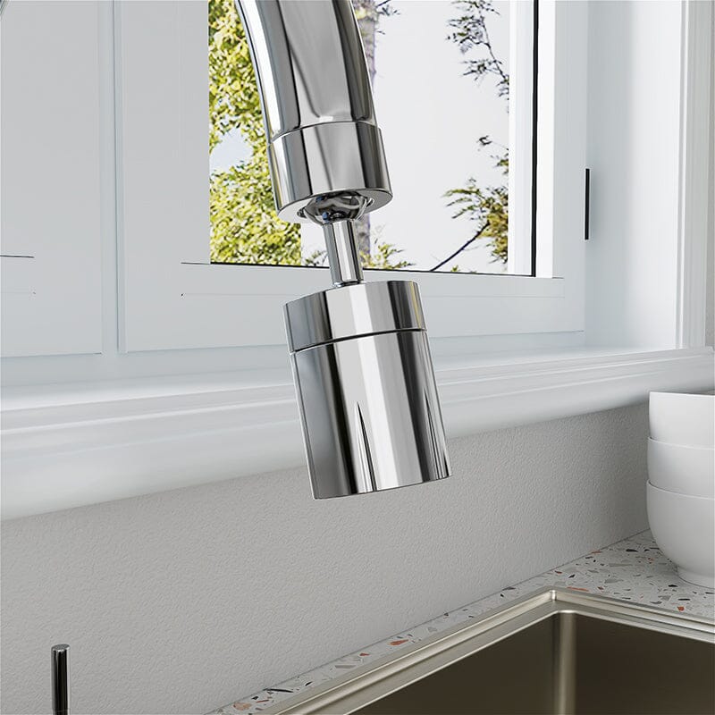360° Rotating Faucet Extender Dual Function Splash Proof Kitchen Faucet Aerator - Image 3