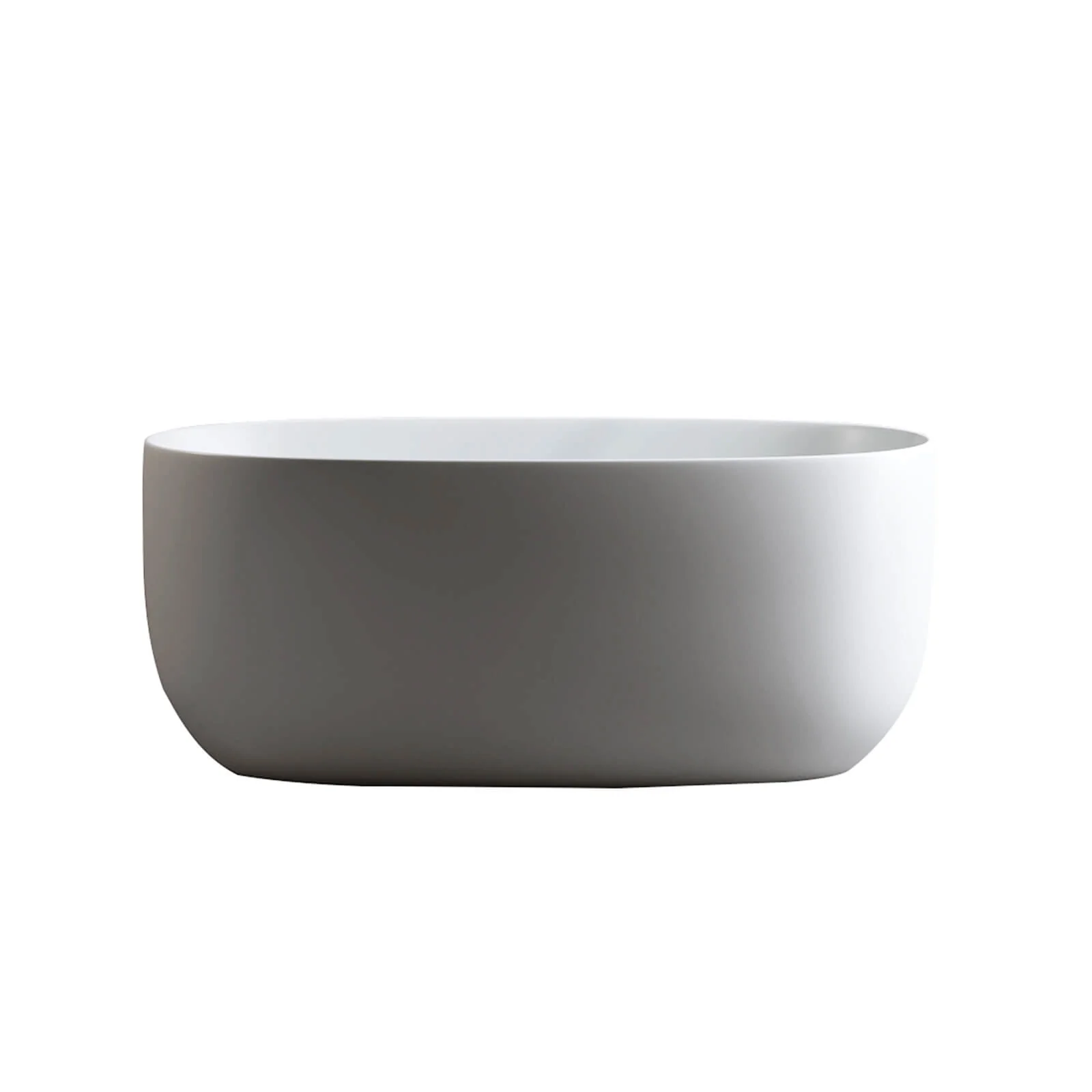 47" Compact Freestanding Stone Resin Bathtub - Image 6