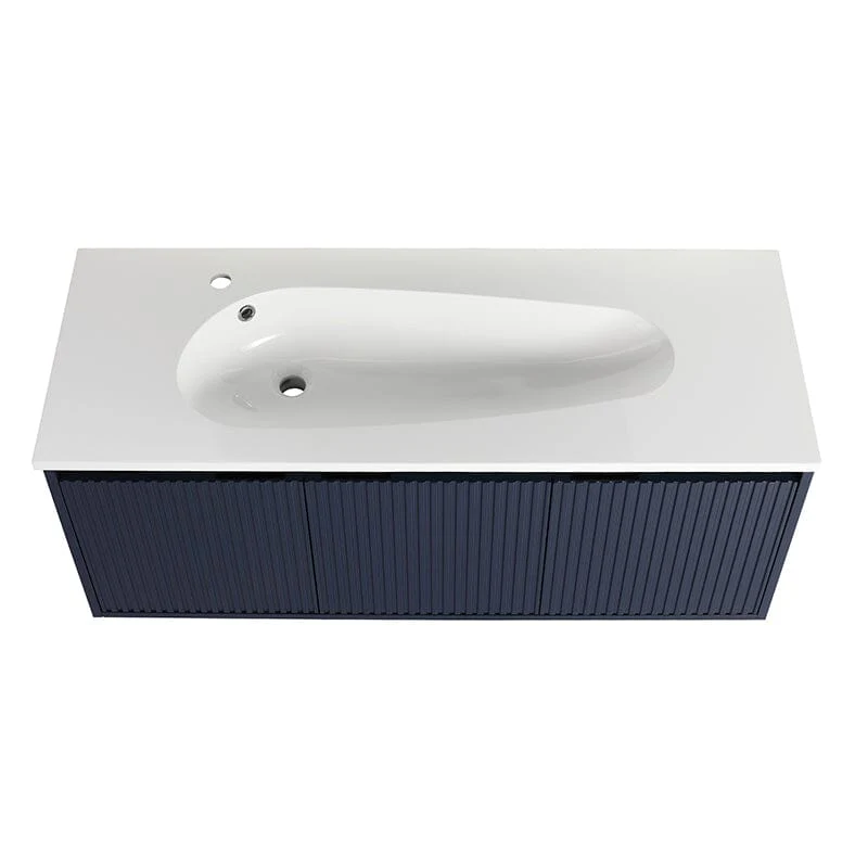48" Modern Design Floating Bathroom Vanity with Drop-Shaped Resin Sink - Image 15