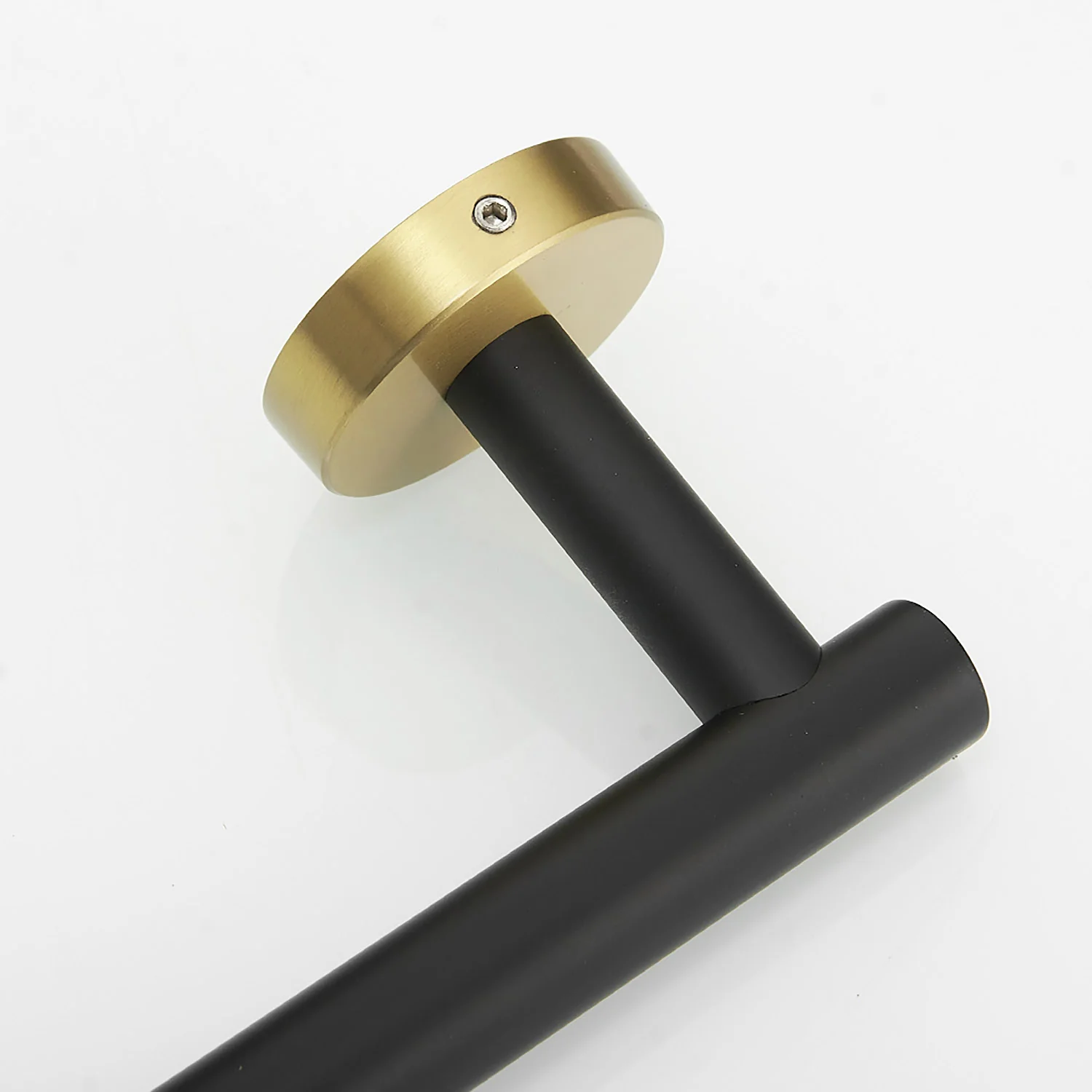 5-Piece Black & Gold Wall-Mounted Bathroom Hardware Set - Image 6
