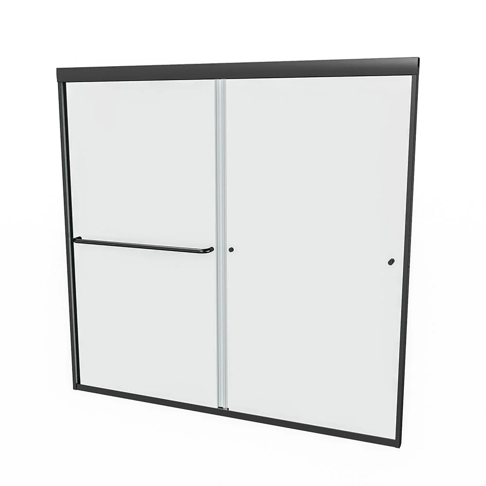 56-60"W x 58"H Shower Door Traditional Two-way Sliding with Handle - Image 5
