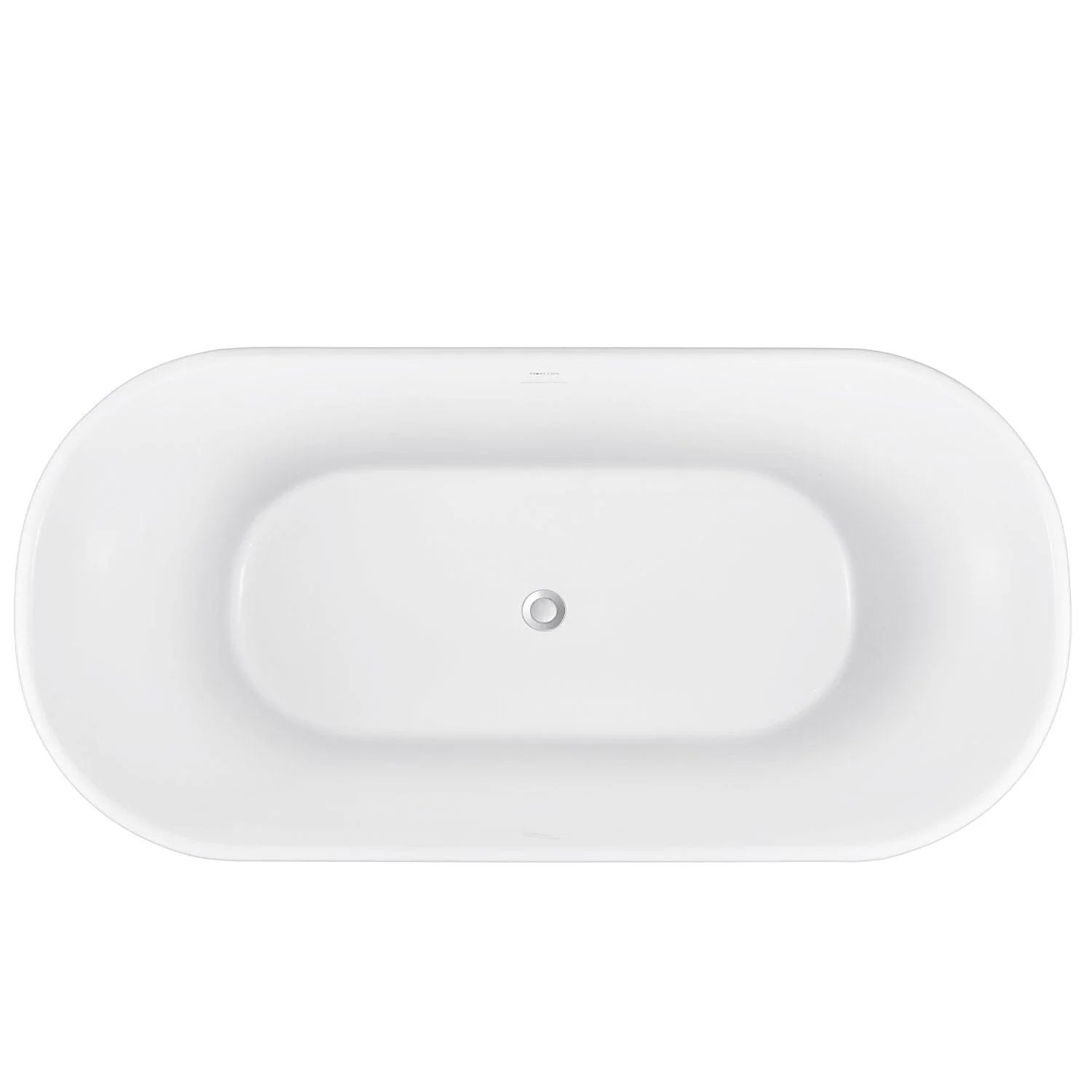 Mokleba 59'' Acrylic Freestanding Flatbottom Bathtub Seamless Soaking Stand Alone Tub - Image 25