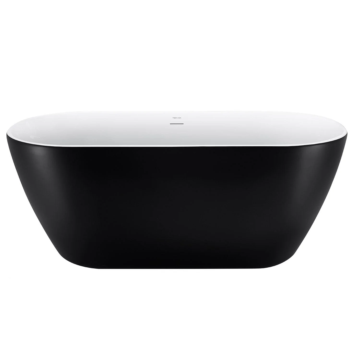 Mokleba 59'' Acrylic Freestanding Flatbottom Bathtub Seamless Soaking Stand Alone Tub - Image 7